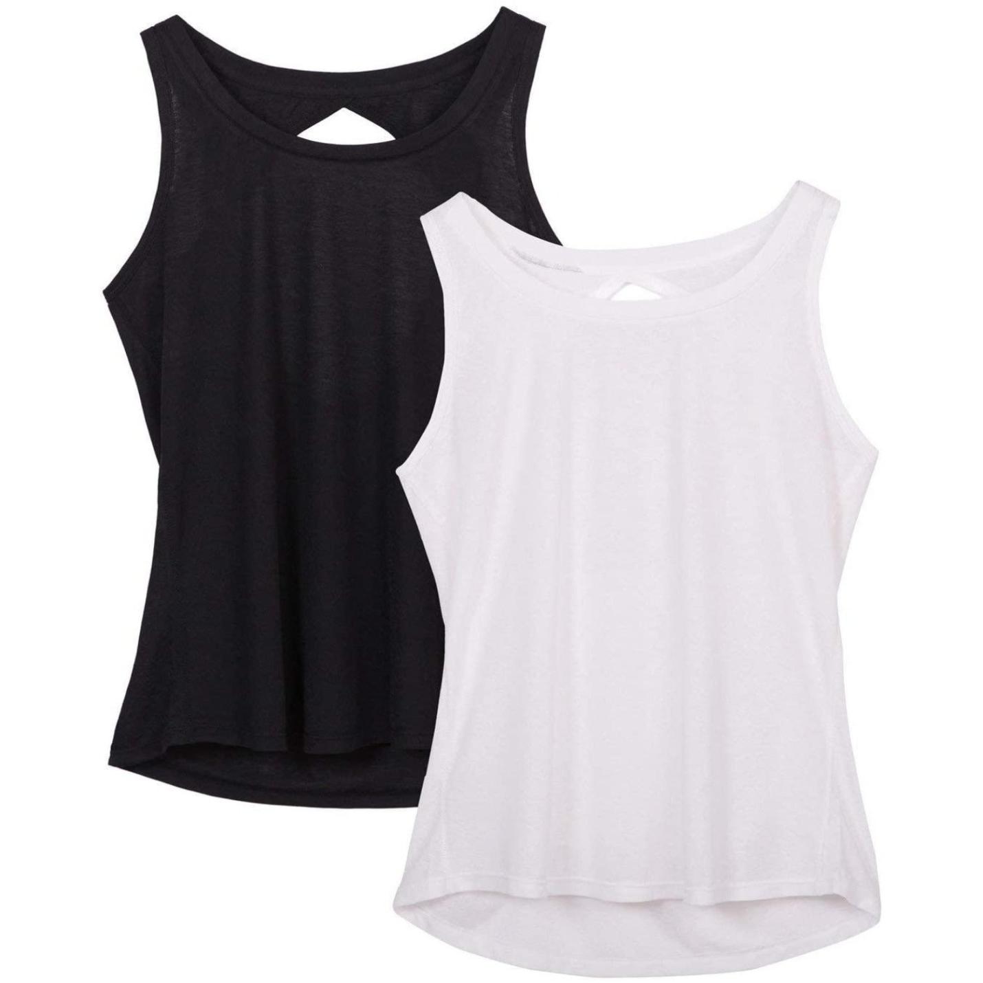 Fitness tanktops voor dames met open rug