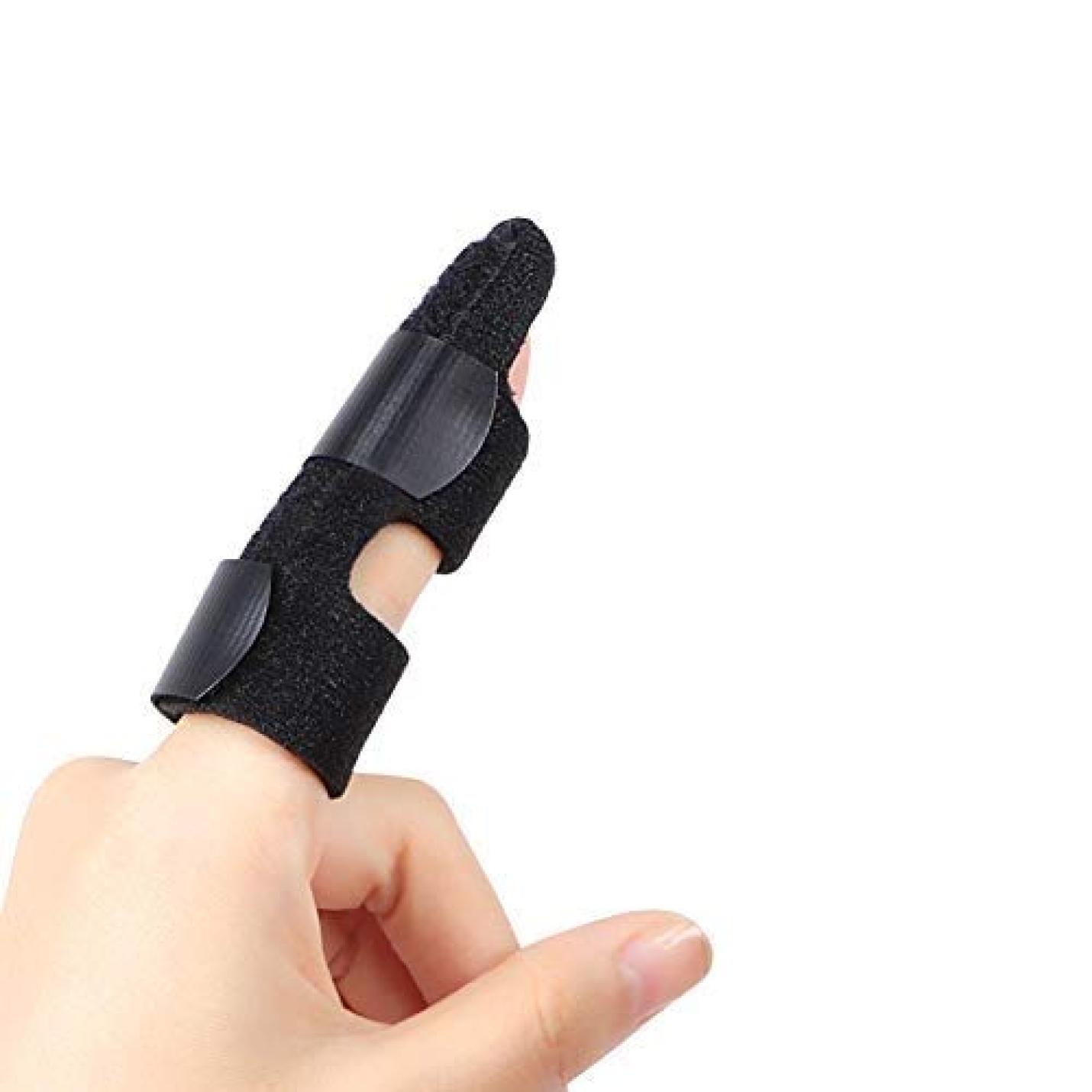 Finger Splint Finger Splint Splints voor Trigger Finger, Mallet Finger, Finger Fractures, Best Finger Brace voor peesafgifte en pijnverlichting (zwart/één maat) - happygetfit.com