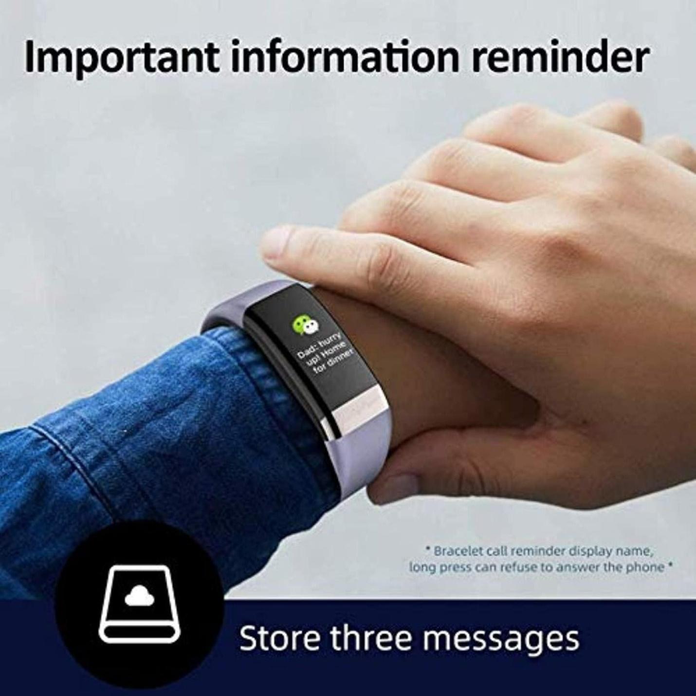 Activity Tracker Watch - Sleep Monitor - Step Counter - Smart Notification Bracelet