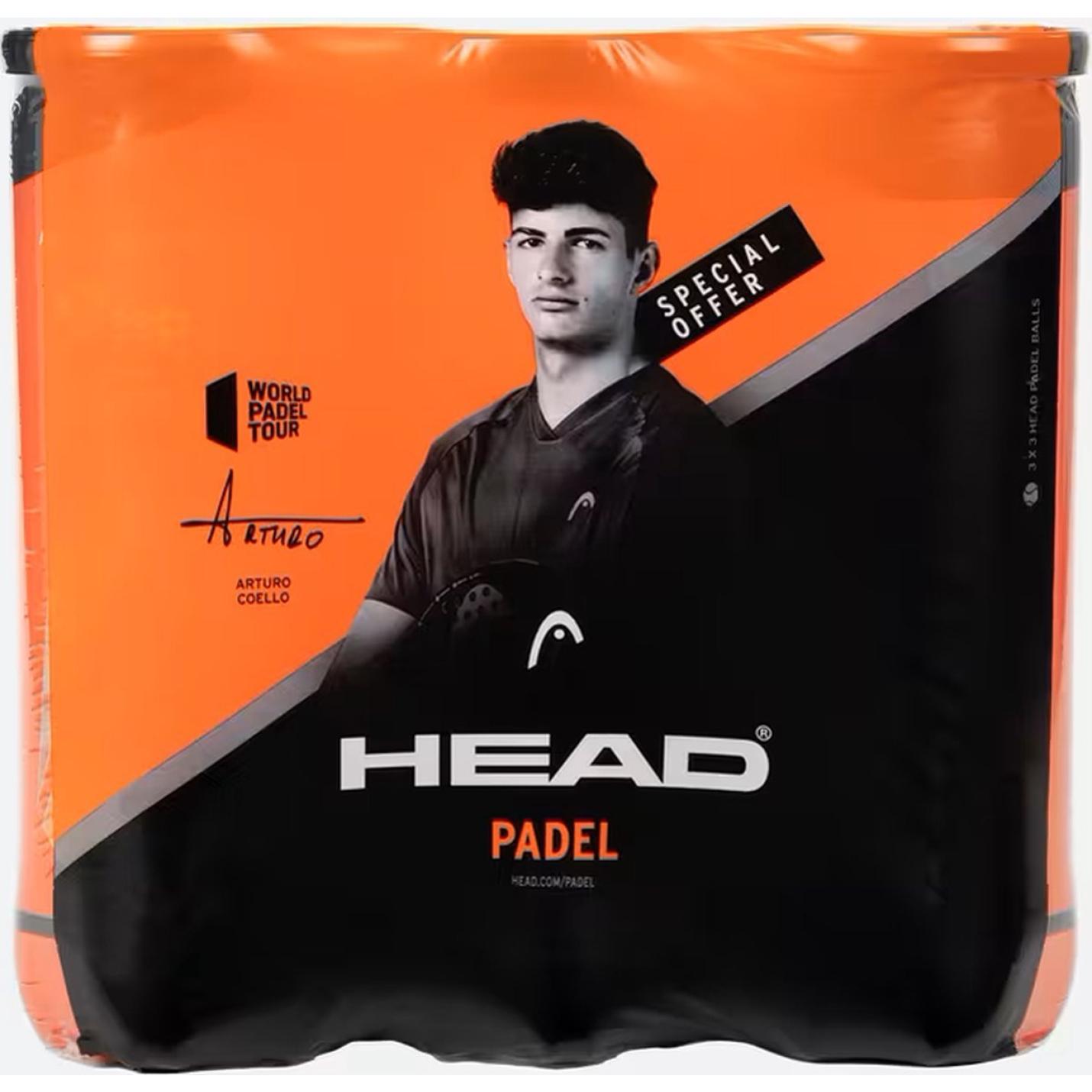 HEAD Padel - Padelballen - 3 pack - 9 padel ballen - happygetfit.com