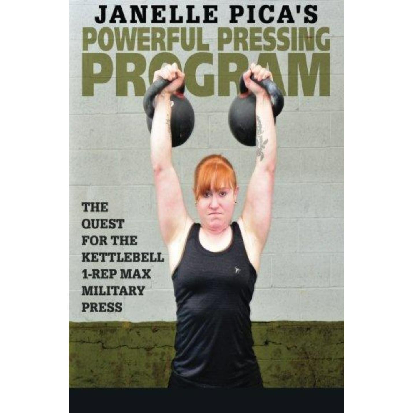 Janelle Pica's Powerful Pressing Program: The Quest for the Kettlebell 1-Rep Max Military Press - happygetfit.com