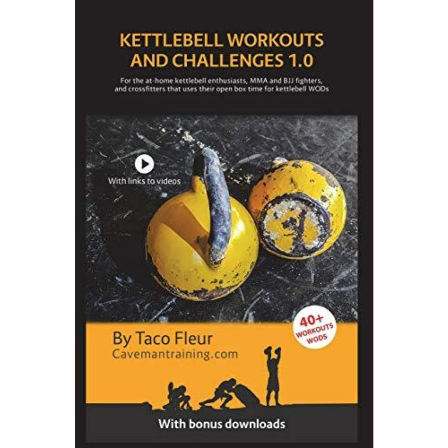 Kettlebell Workouts and Challenges 1.0: For the at-home kettlebell enthusiasts, MMA and BJJ fighters, and crossfitters that use their open box time ... use their open box time for kettlebell WODs - kettlebell oefeningen - happygetfit.com