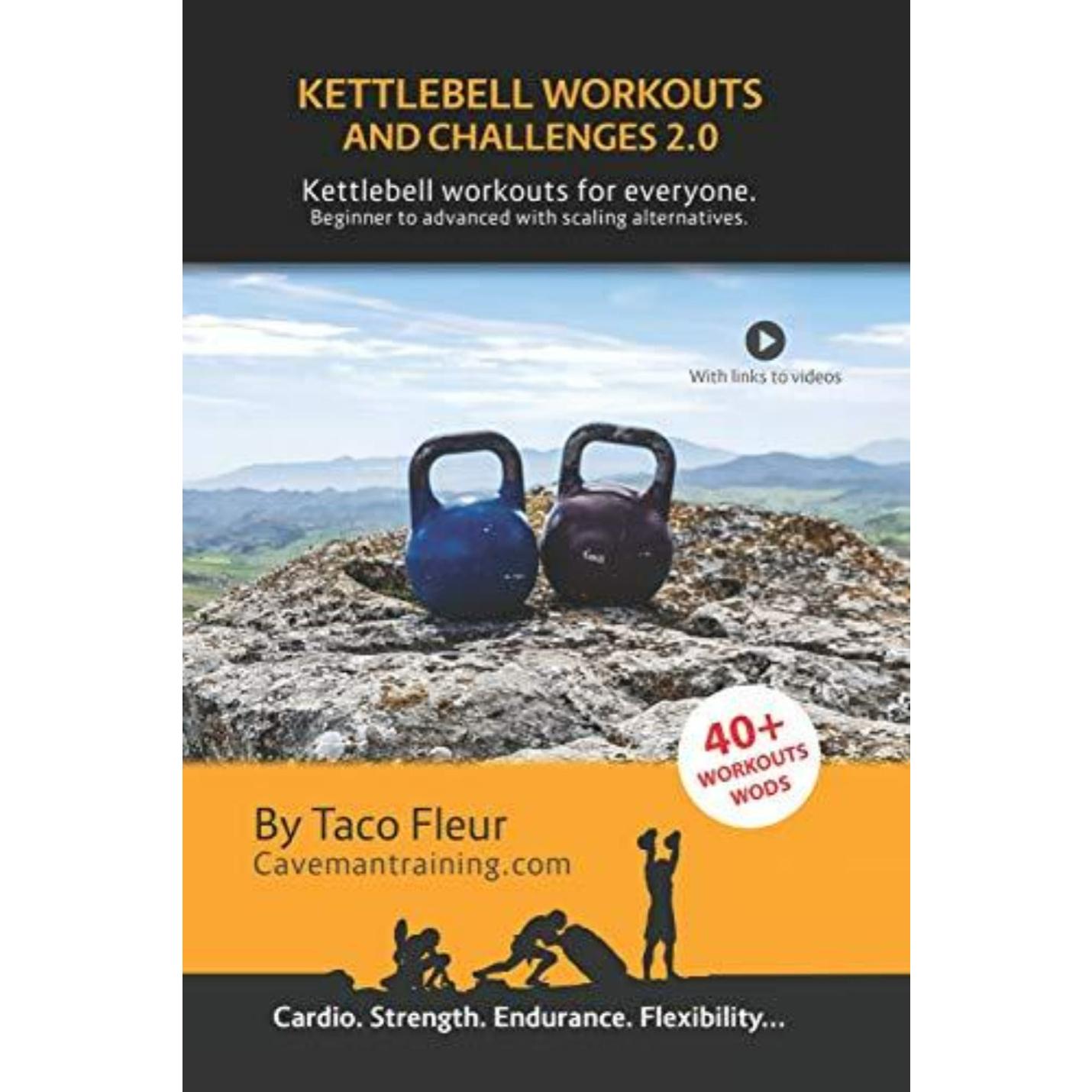 Kettlebell Workouts and Challenges 2.0: Kettlebell workouts for everyone. Beginners to advanced with scaling alternatives. (2) - kettlebell oefeningen - happygetfit.com