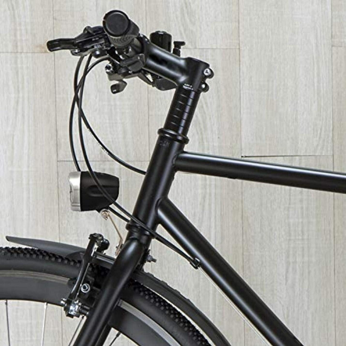 LED fietslamp koplamp met STVZO-goedkeuring, inclusief 4x batterijen - 30 lux