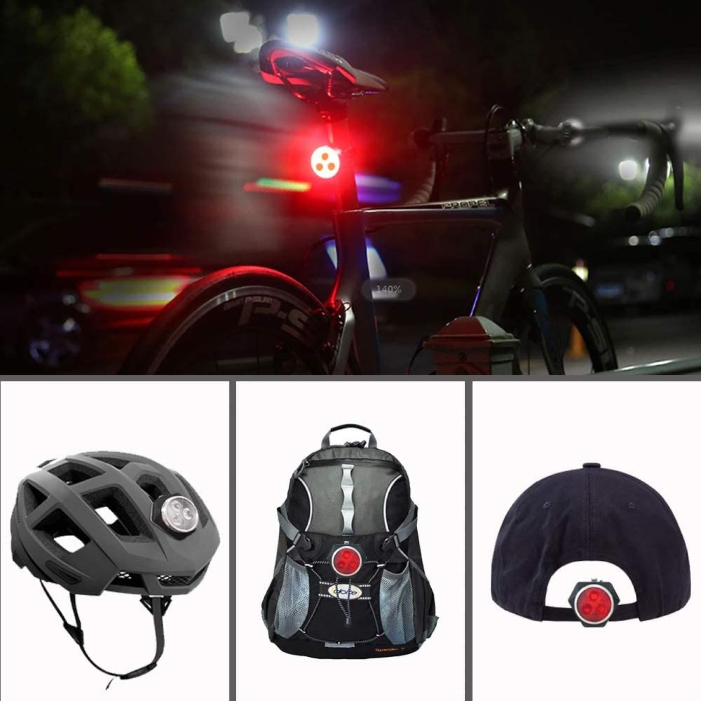 LED Fietsver Lichting Set, USB Oplaadbare,4 Lichtmodi,Waterdichte Wit Fietslicht en Rood Achterlicht, 800mAh Batterij voor en Achterlicht Perfect voor Mountainbike of Racefiets - happygetfit.com