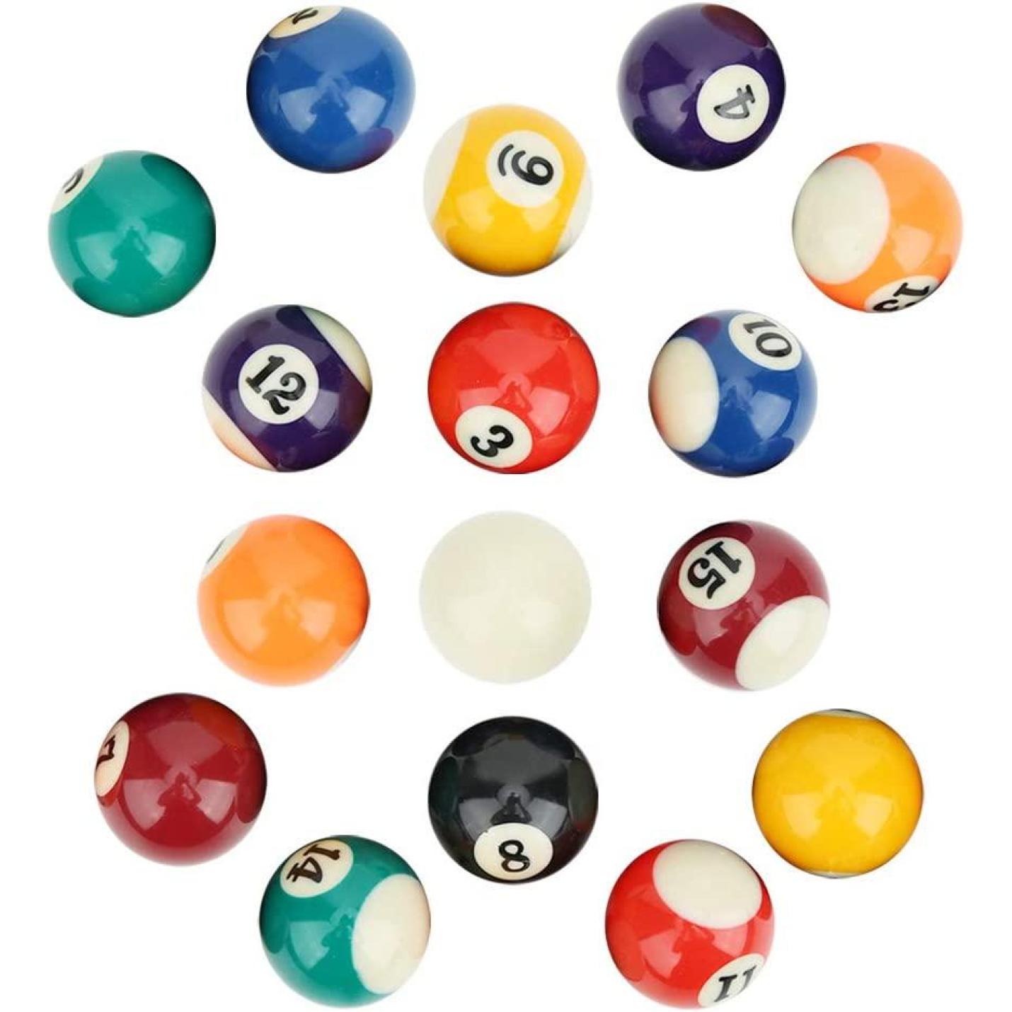 16 stuks milieuvriendelijke mini-biljartballen - perfect voor kinderen en beginners