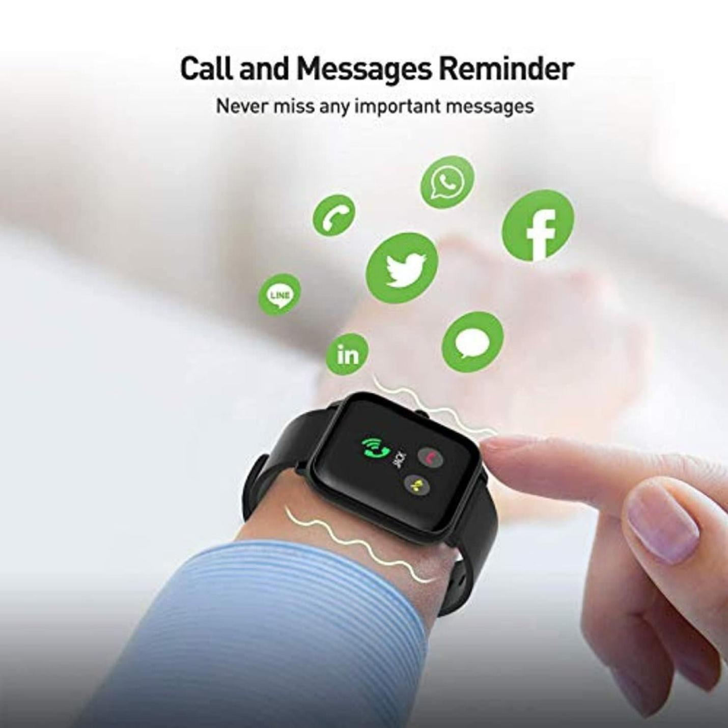 Smartwatch, Fitness Tracker met Hartslagmeter, Stappencalorieteller, Slaapmonitor Smart Watch, 1.4 " Waterdichte Bluetooth Smart Band voor Android iOS - happygetfit.com