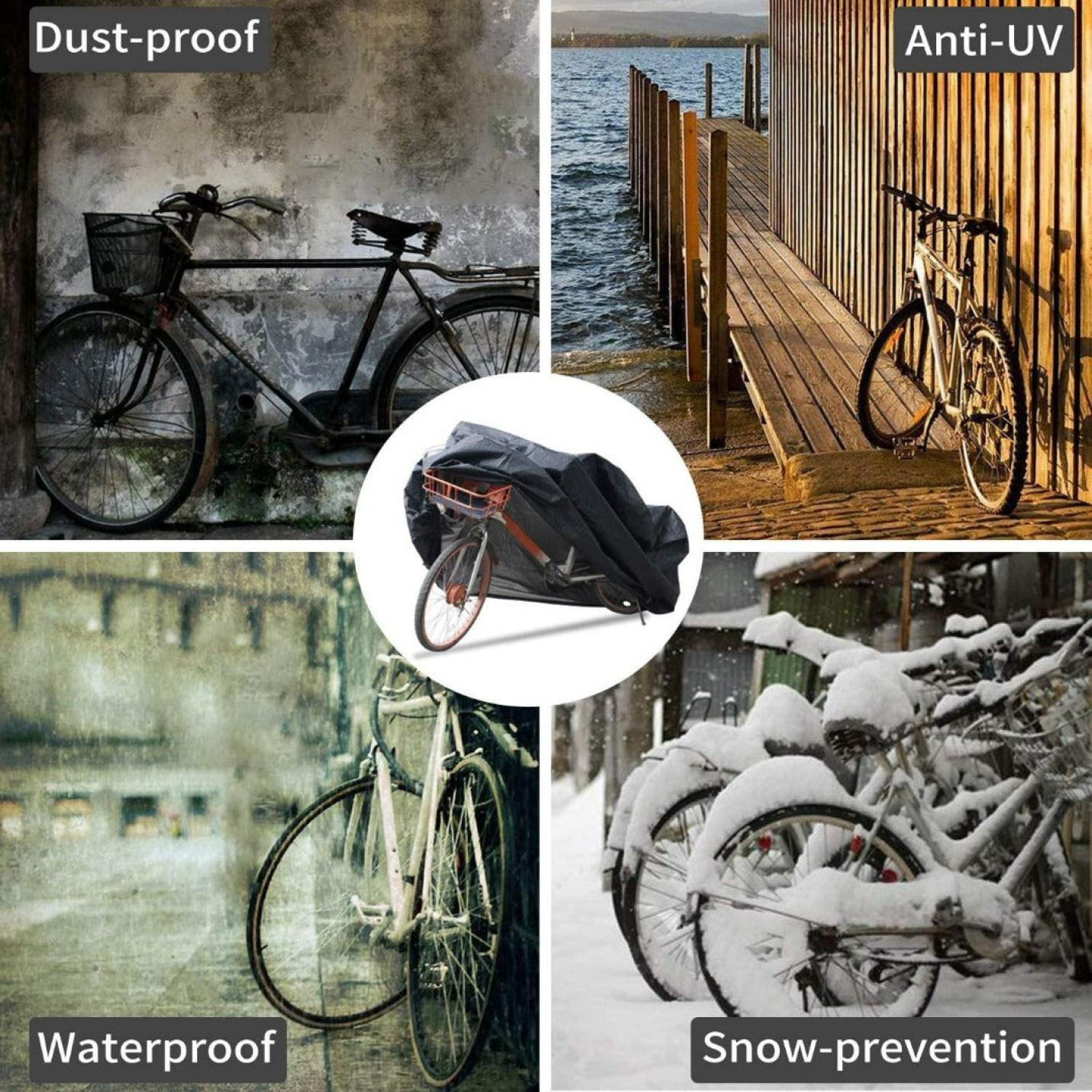 Waterdichte hoes voor fietsen met slotgaten, ideaal voor bescherming tegen weersinvloeden