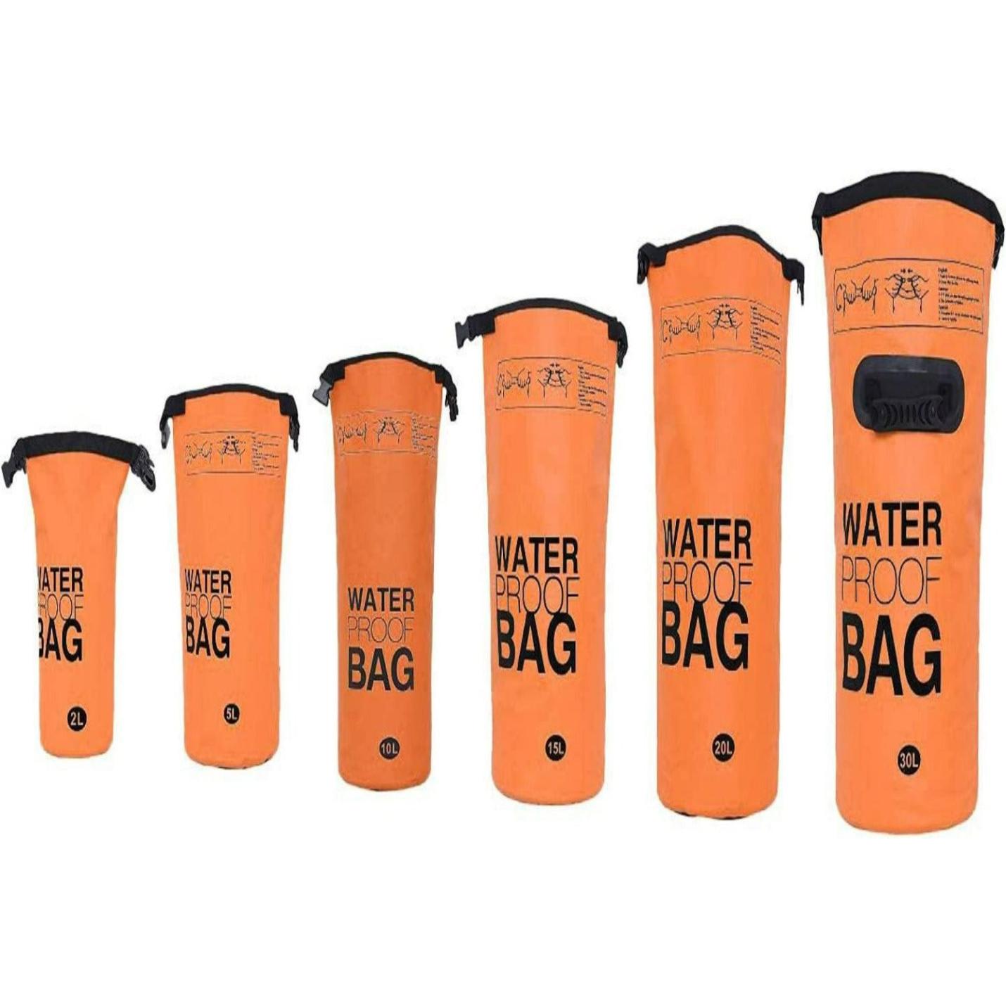 Verken zorgeloos de natuur met onze waterdichte tas 5 Liter Oranje Webshoplocatie