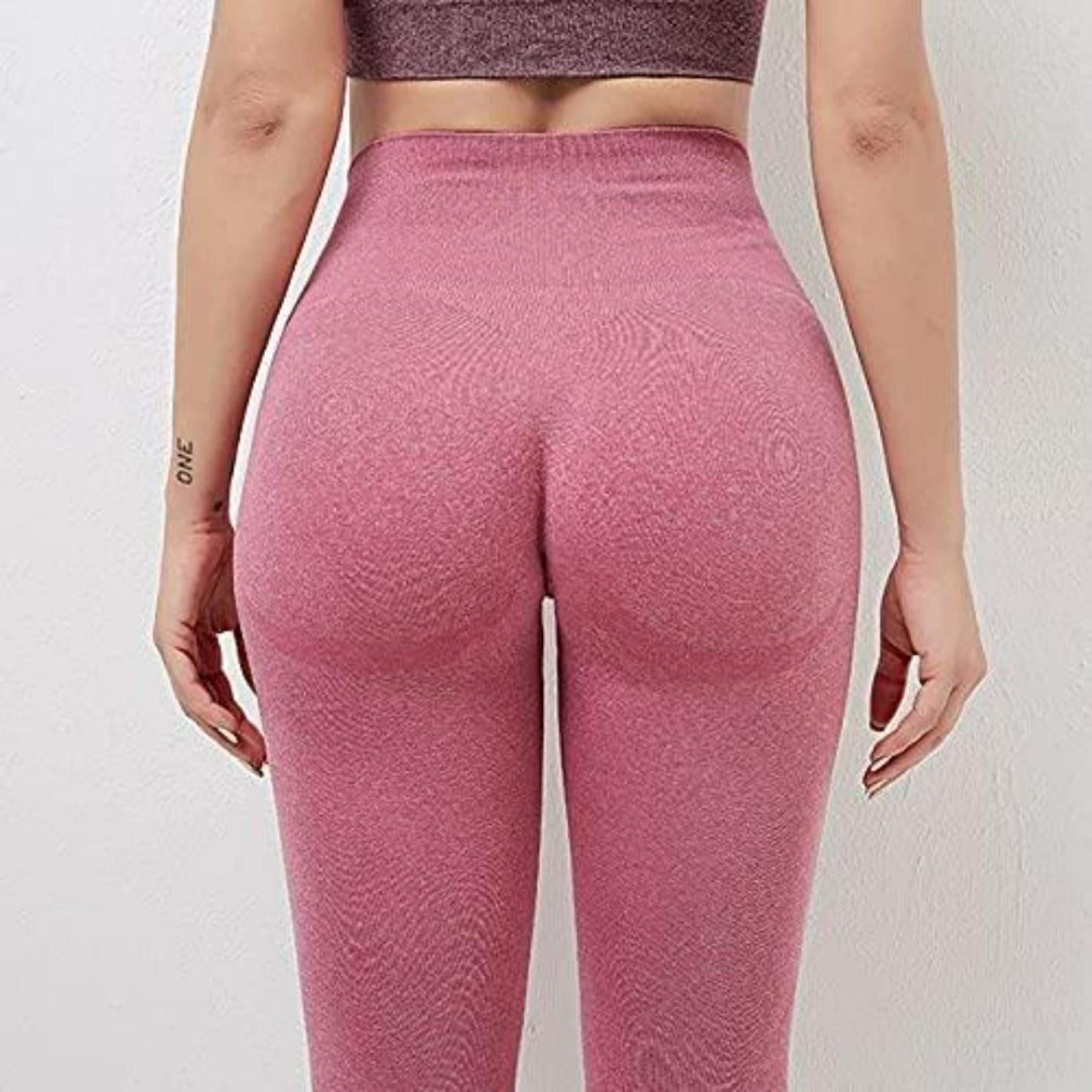 Naadloze yoga leggings voor dames met booty lifting en push-up effect voor een mooie vorm