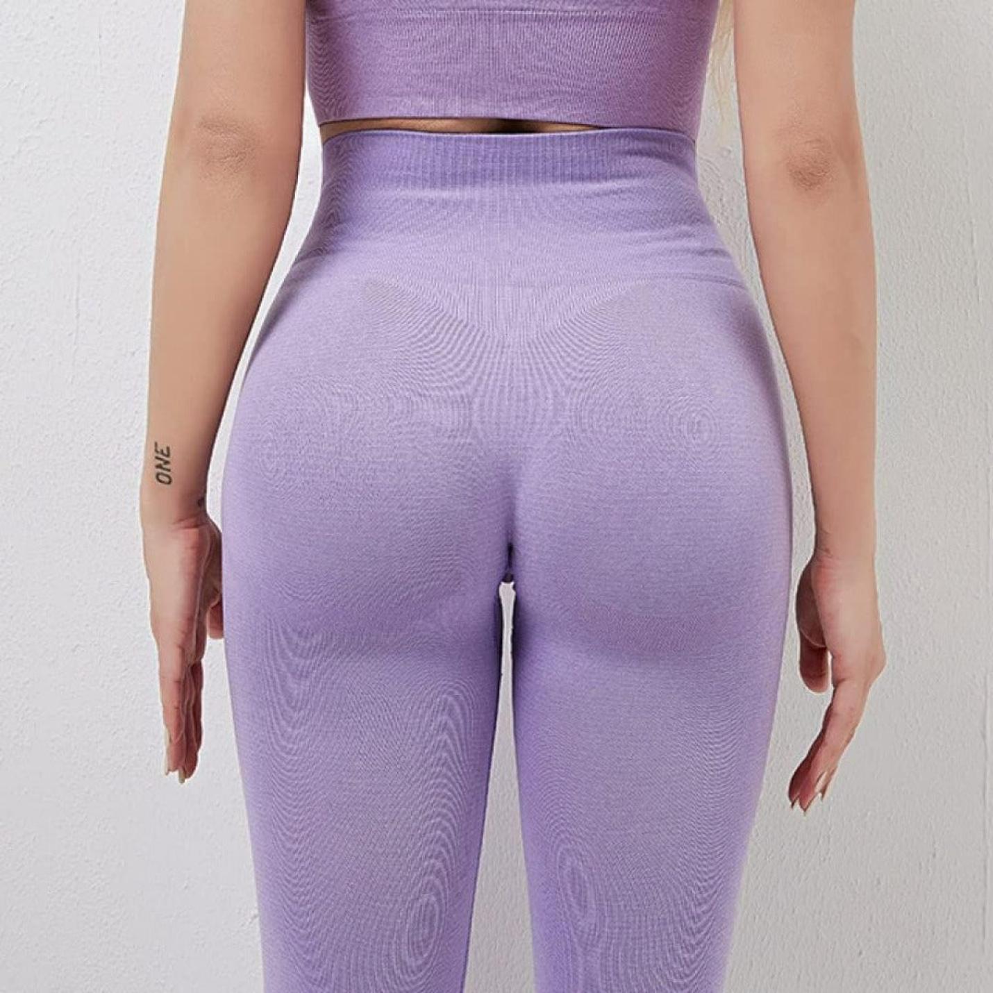 Naadloze leggings voor vrouwen met hoge taille en push-up effect voor een mooie vorm