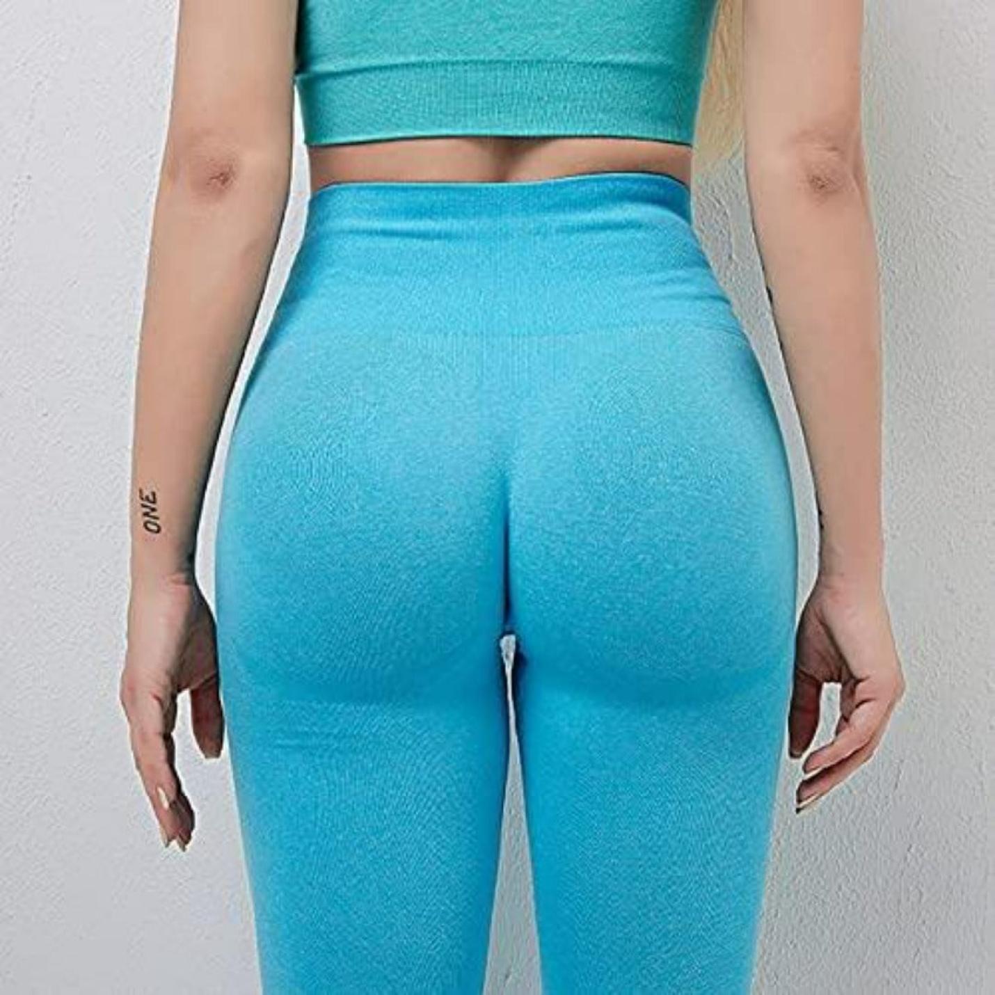 Ontdek de perfecte balans van stijl en comfort met onze yoga leggings voor  dames! - Blauw L - S Happygetfit