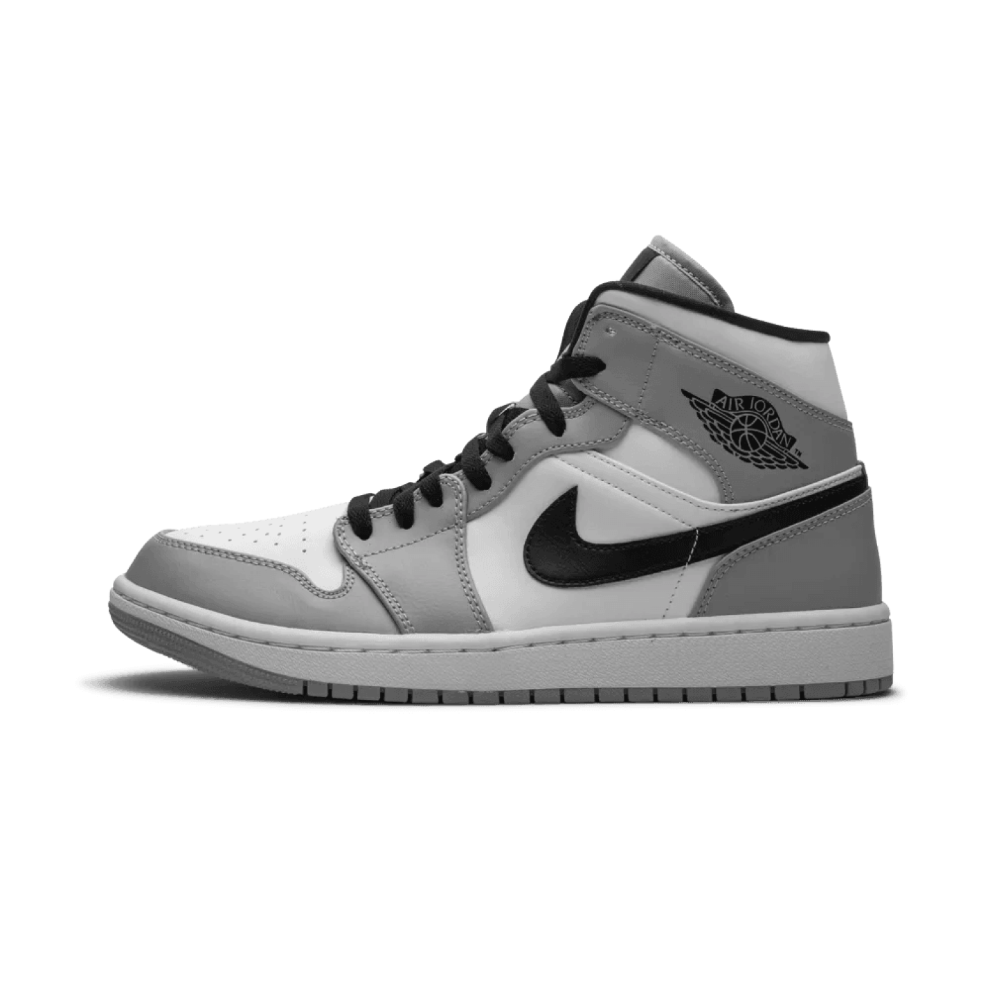 Air Jordan 1 Mid Light Smoke Grey - 43