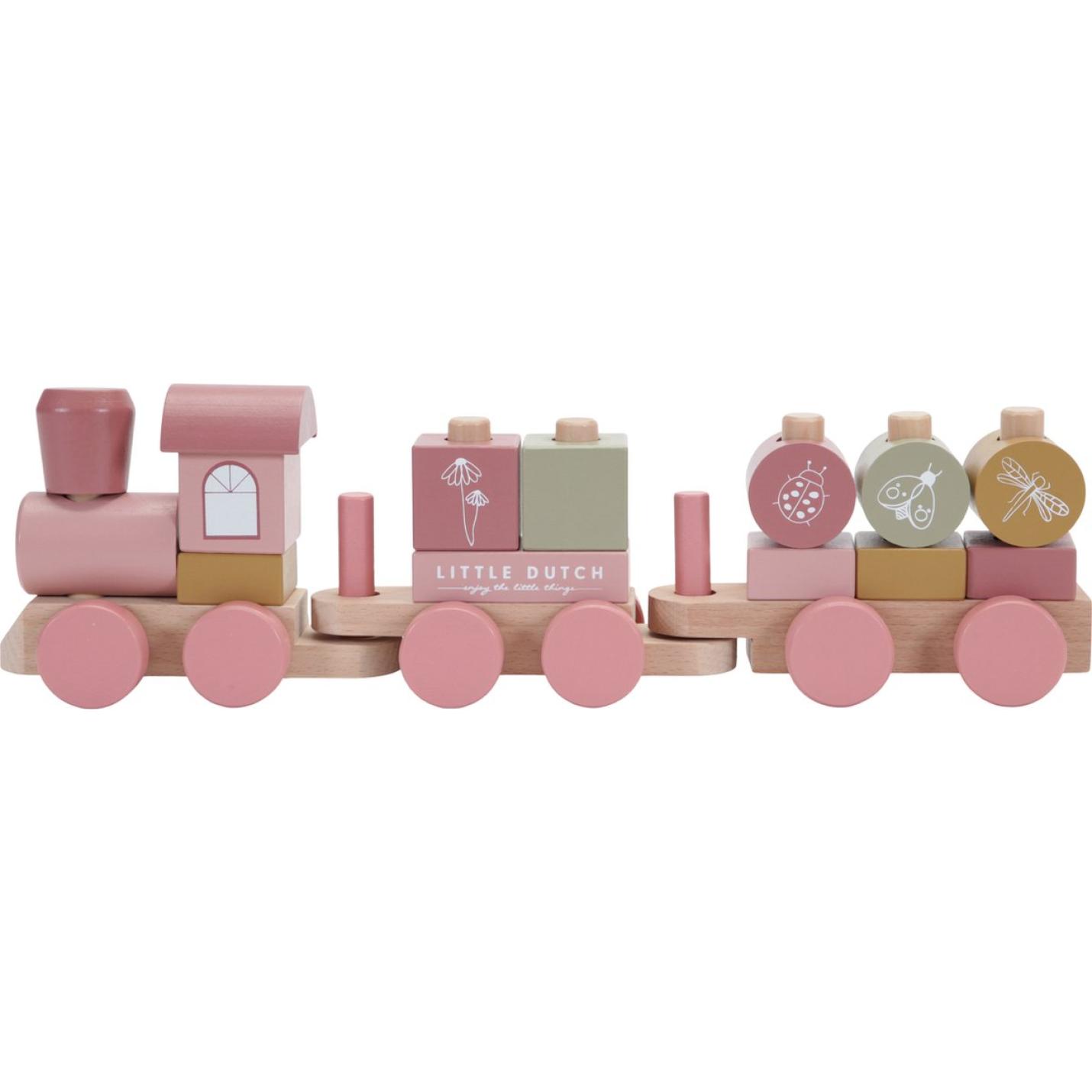 roze little dutch trein
