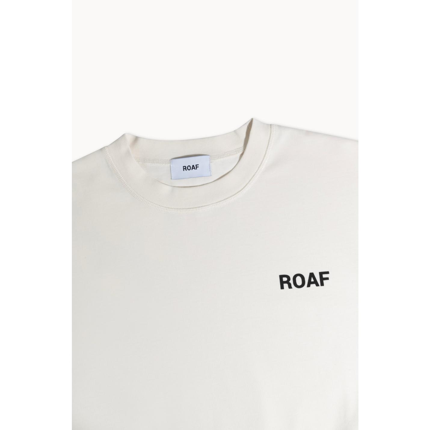 ROAF Logo Tee in Ecru Cotton - XS; Afbeelding: 3
