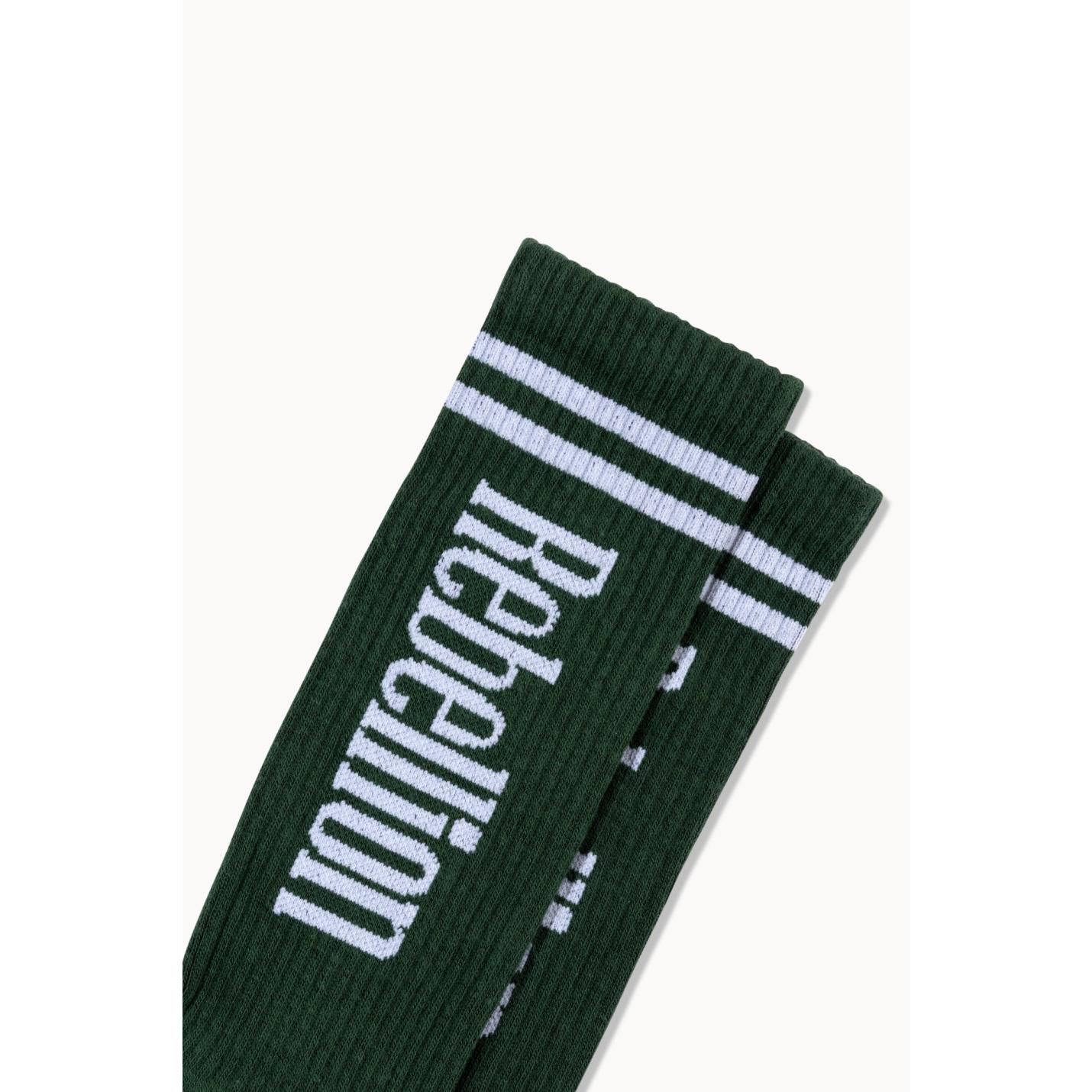 Rebellion Logo Socks Green White - 43-46; Afbeelding: 3