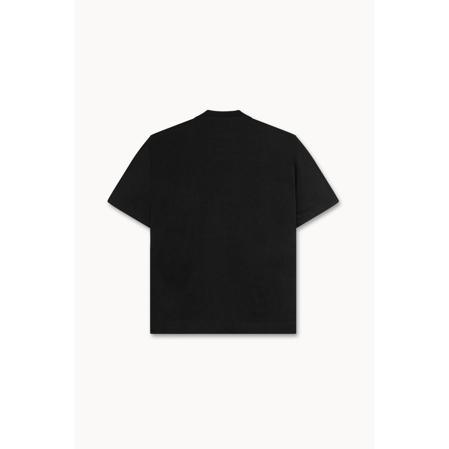 Wolf Pack Tee in Washed Black Cotton - M; Afbeelding: 4