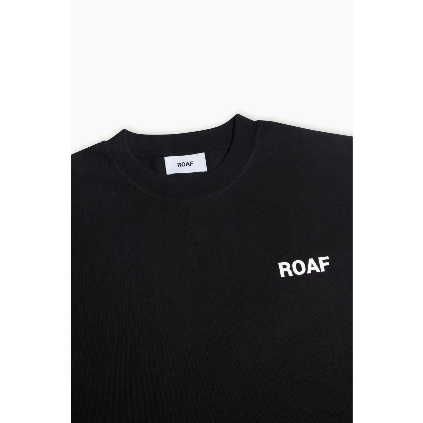 ROAF Logo Tee in Washed Black Cotton - XL; Afbeelding: 3
