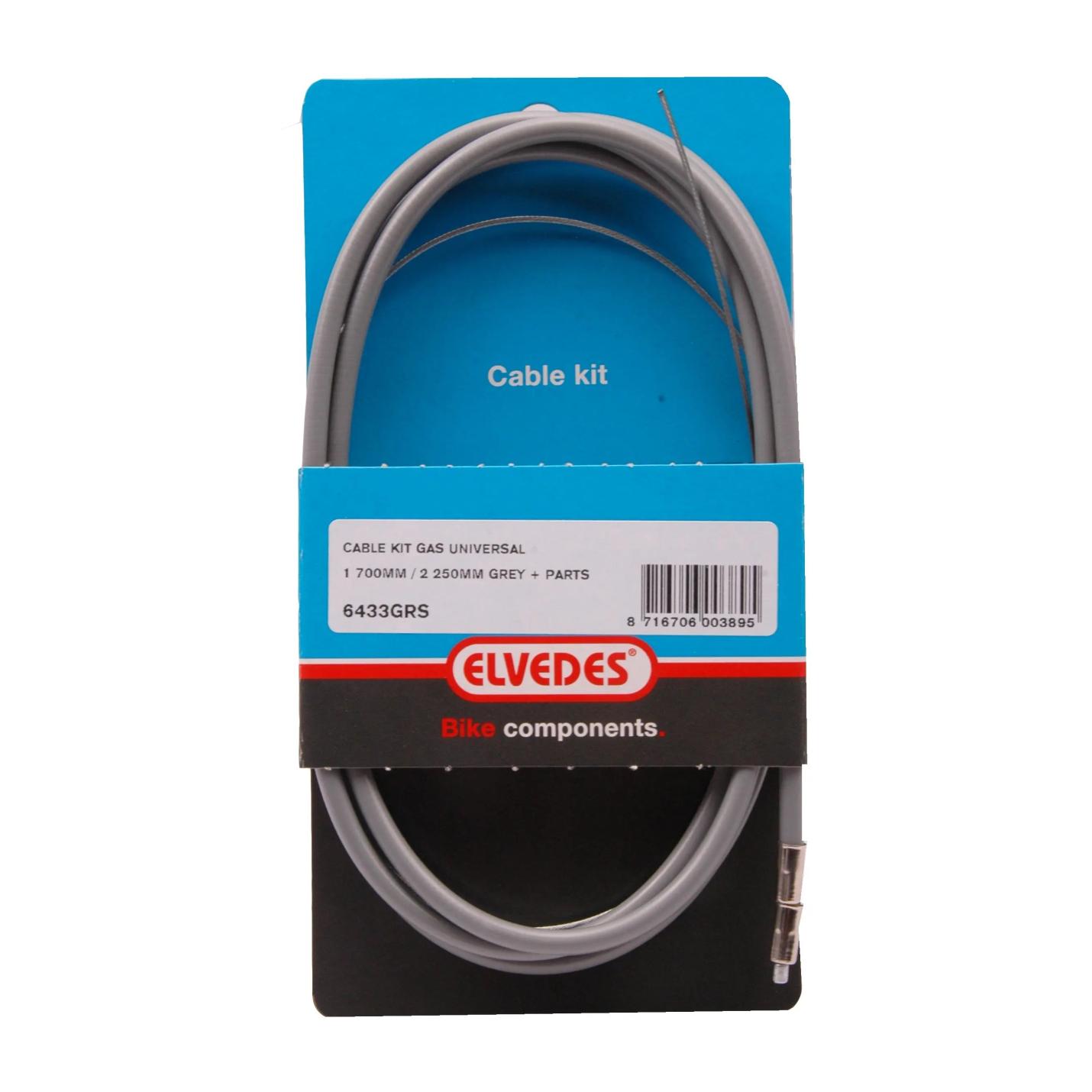Gaskabel Compleet Elvedes Ton Grijs (6433/GRS) AE-trading