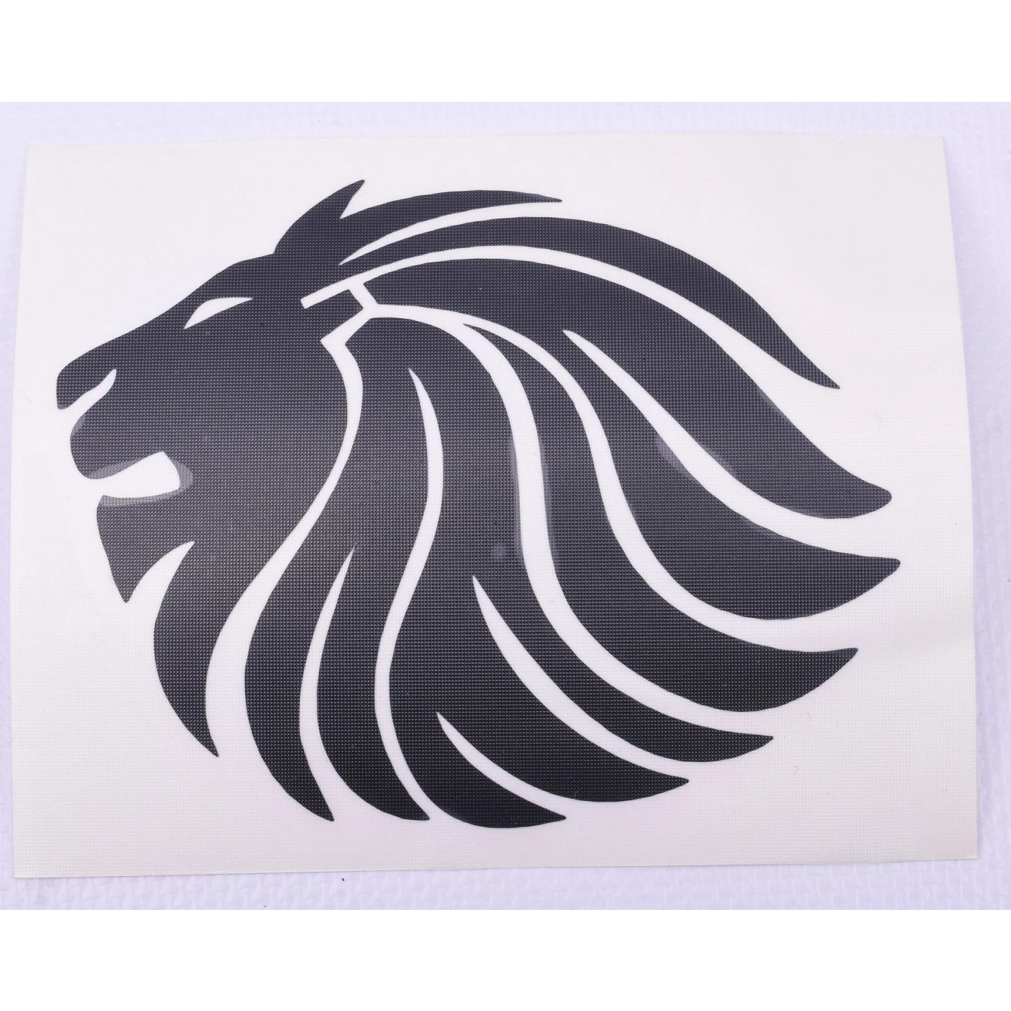 98.072400 STICKER LION 9CM ZWART TRIBEL AE-trading