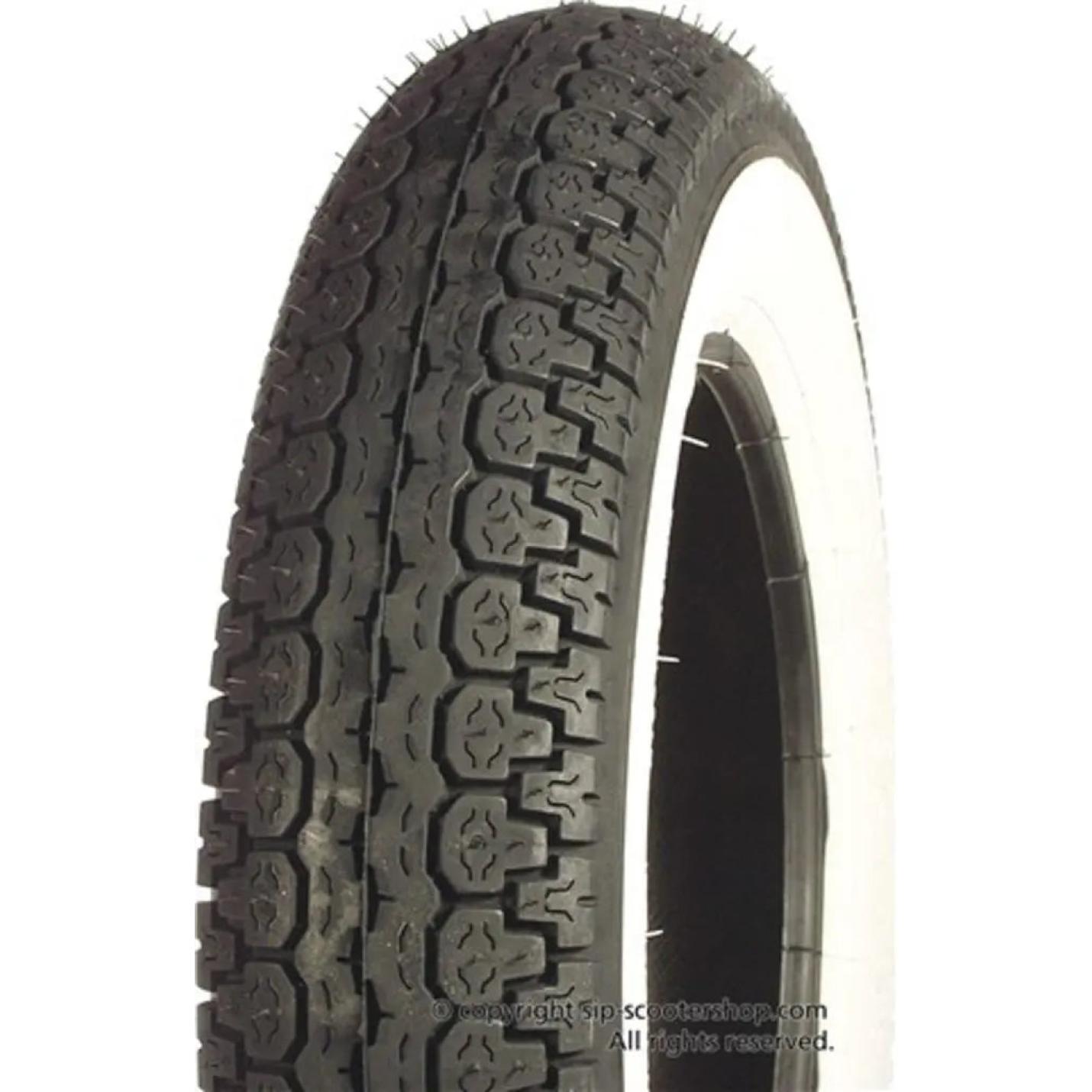 Buitenband 10-3.50 Mitas B14 White wall - AE-trading