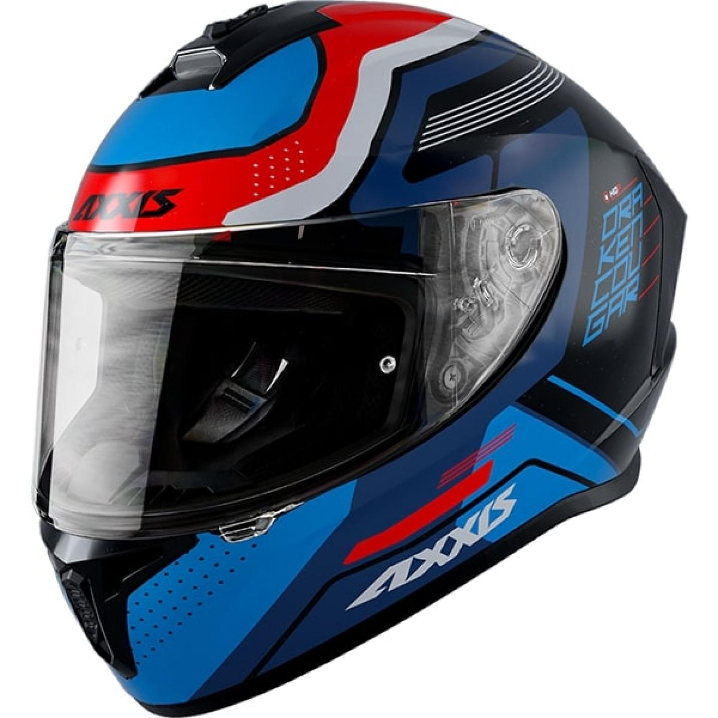 Helm Axxis Draken Cougar Mat Blauw S AE-trading