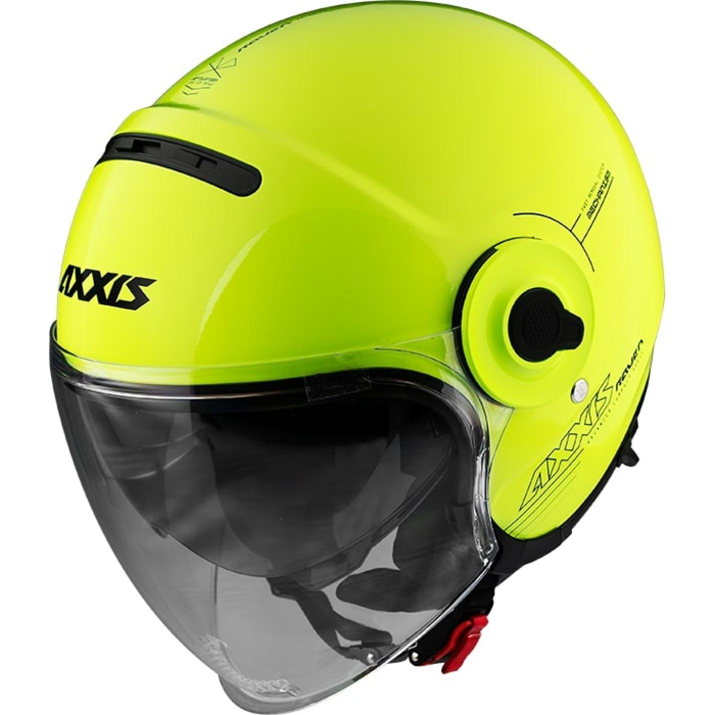 Helm Axxis Raven Solid Fluor Geel L AE-trading