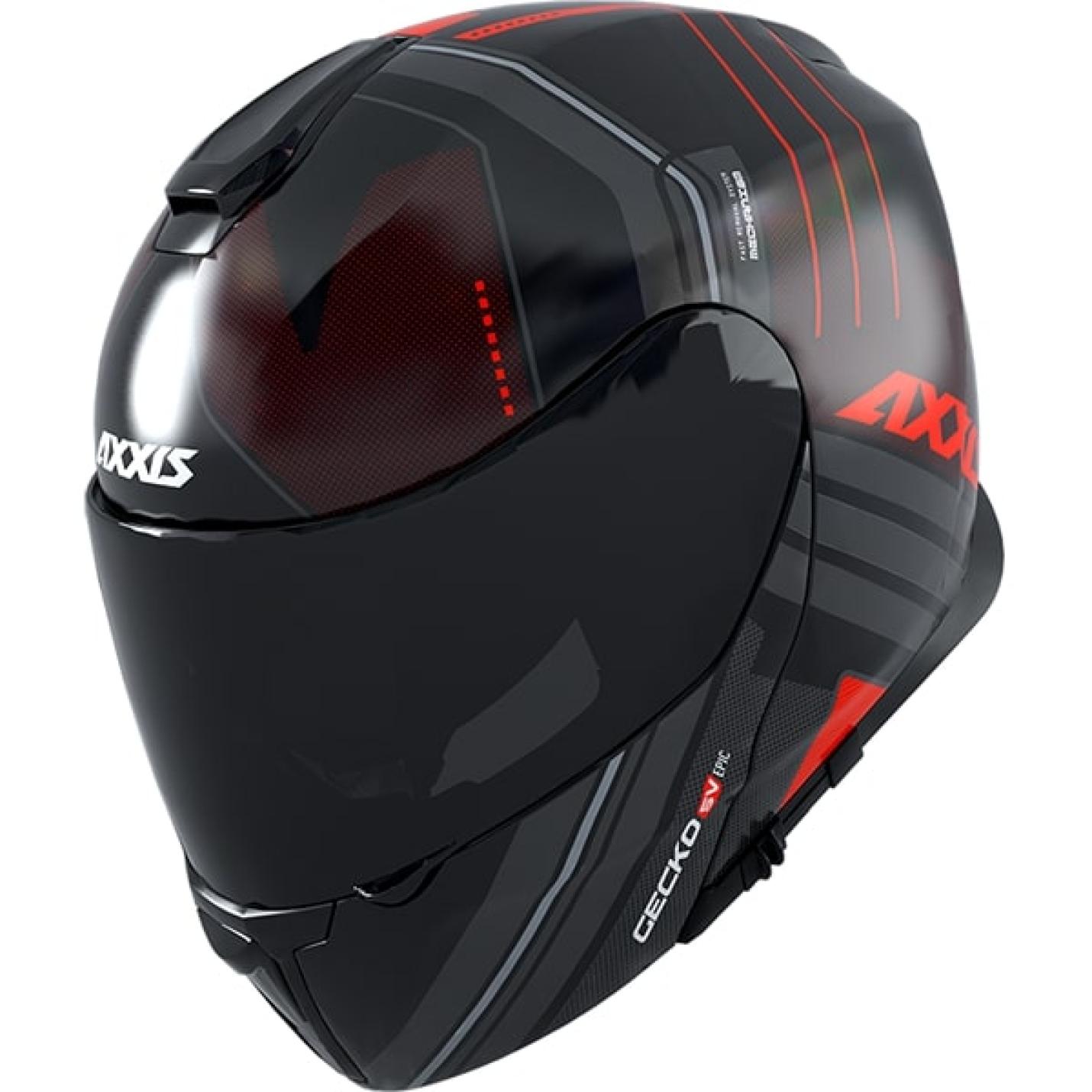 Helm Axxis Gecko Epic Mat Rood S AE-trading