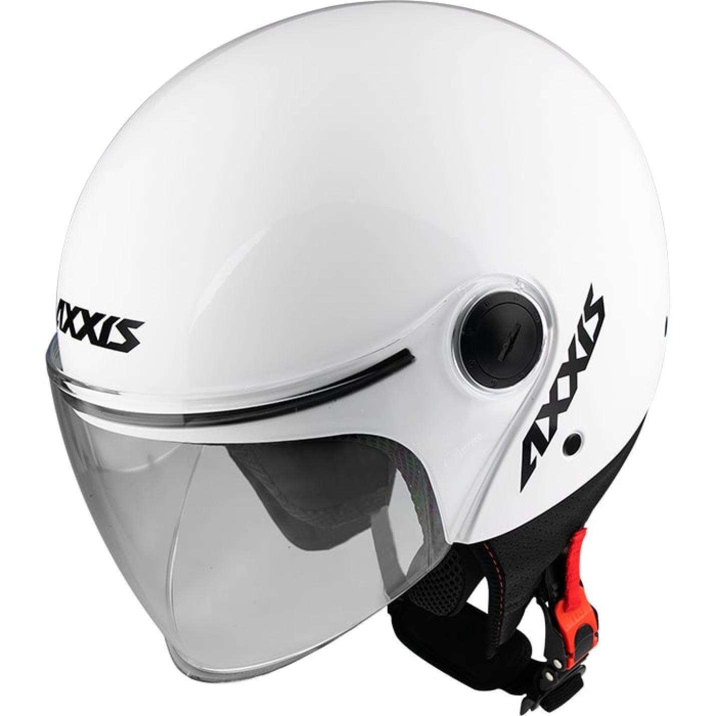 Helm Axxis Square Solid Glans Wit XS AE-trading