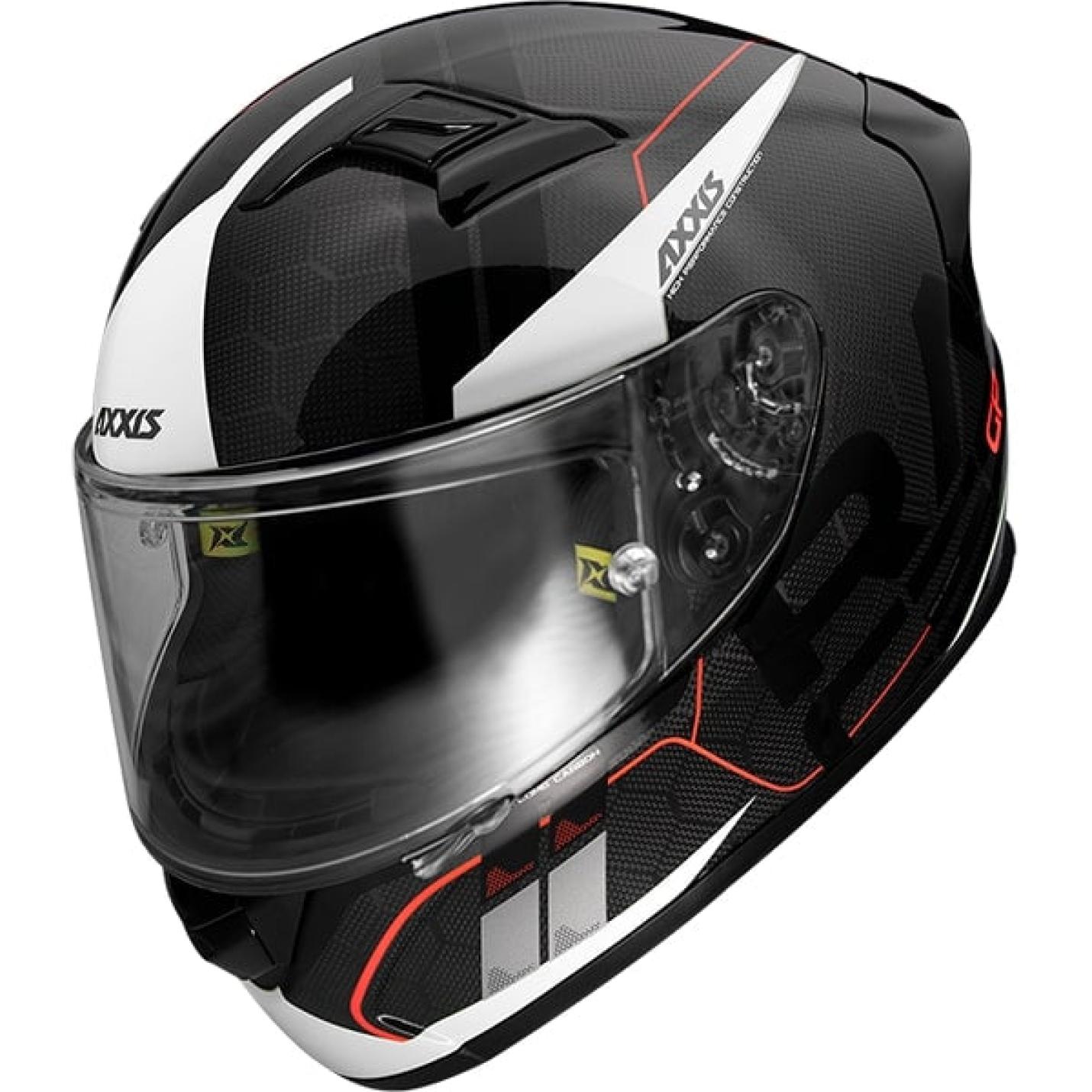 Helm Axxis Racer GP Spike Glans Wit XL AE-trading