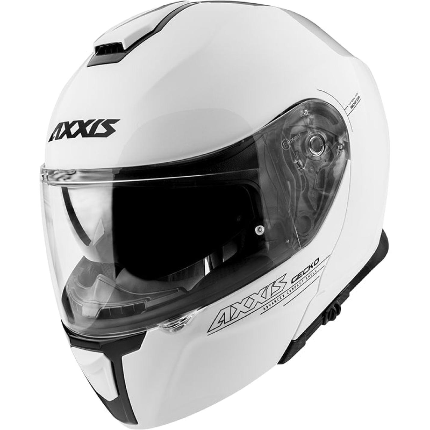 Helm Axxis Gecko Solid Glans Wit L AE-trading