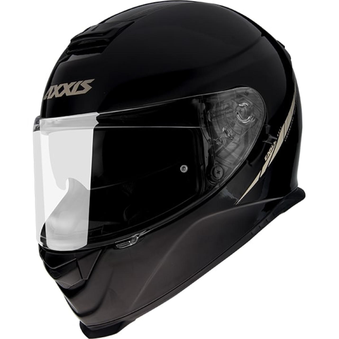 Helm Axxis Eagle Solid Glans Zwart M AE-trading