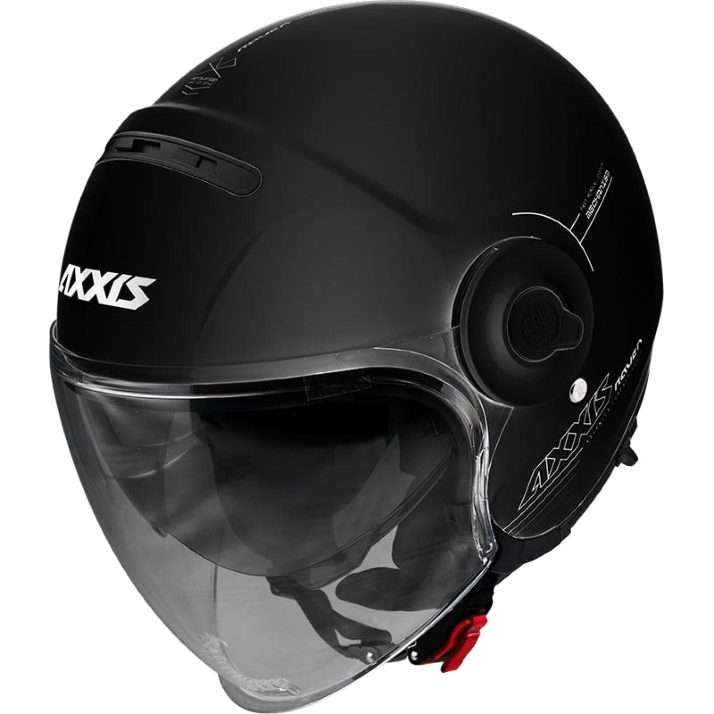 Helm Axxis Raven Solid Glans Zwart XS AE-trading