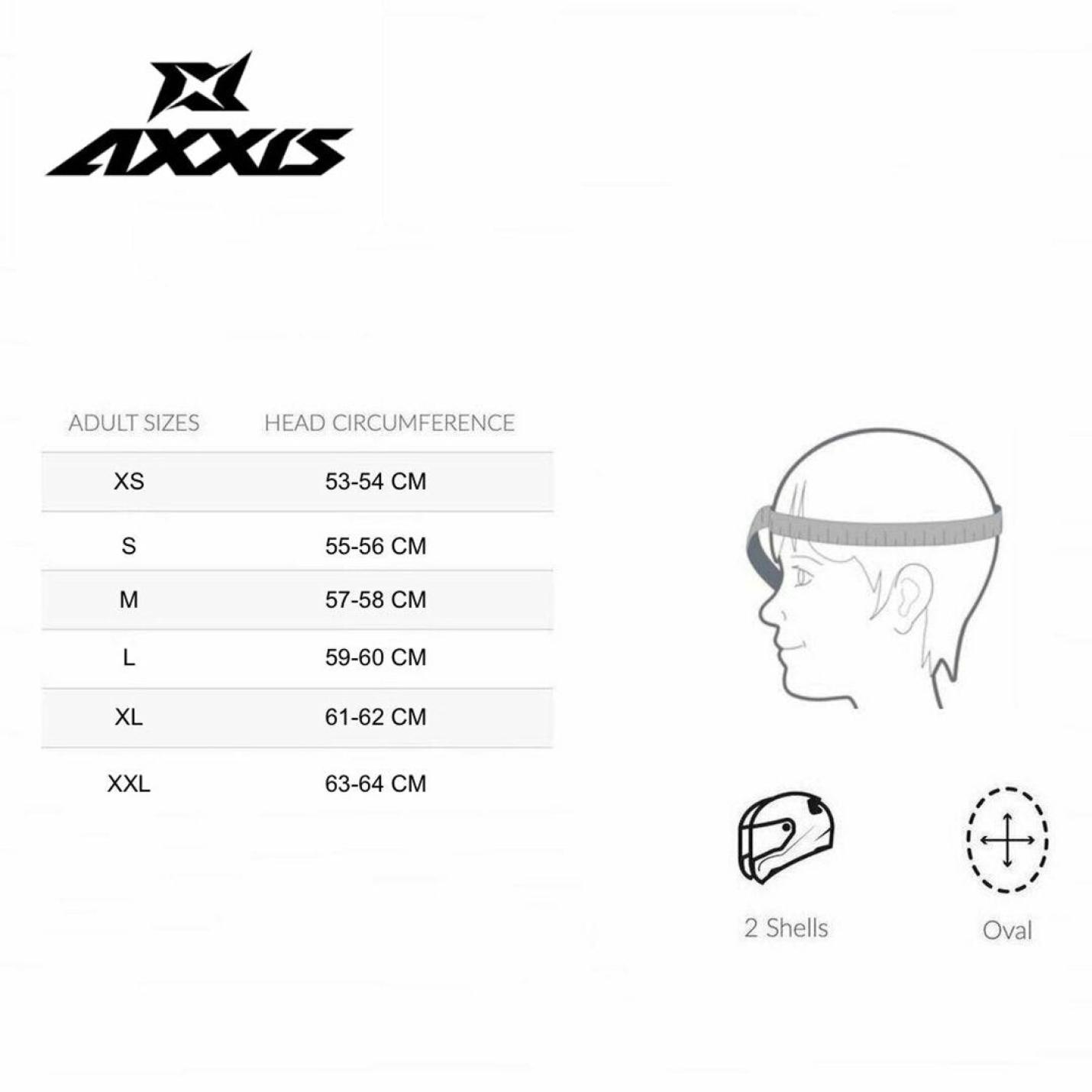 Helm Axxis Hornet Solid Mat Zwart AE-trading