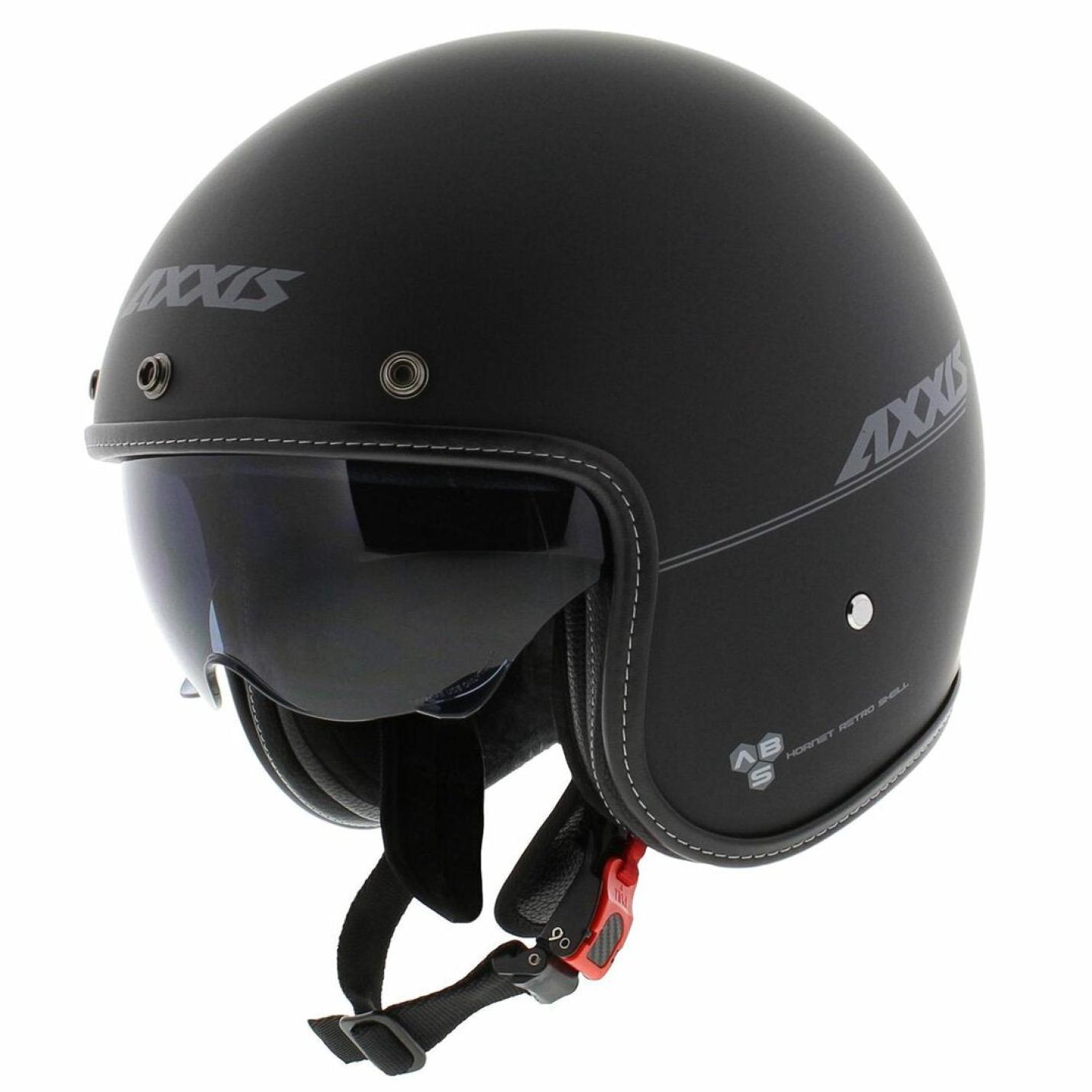 Helm Axxis Hornet Solid Mat Zwart AE-trading