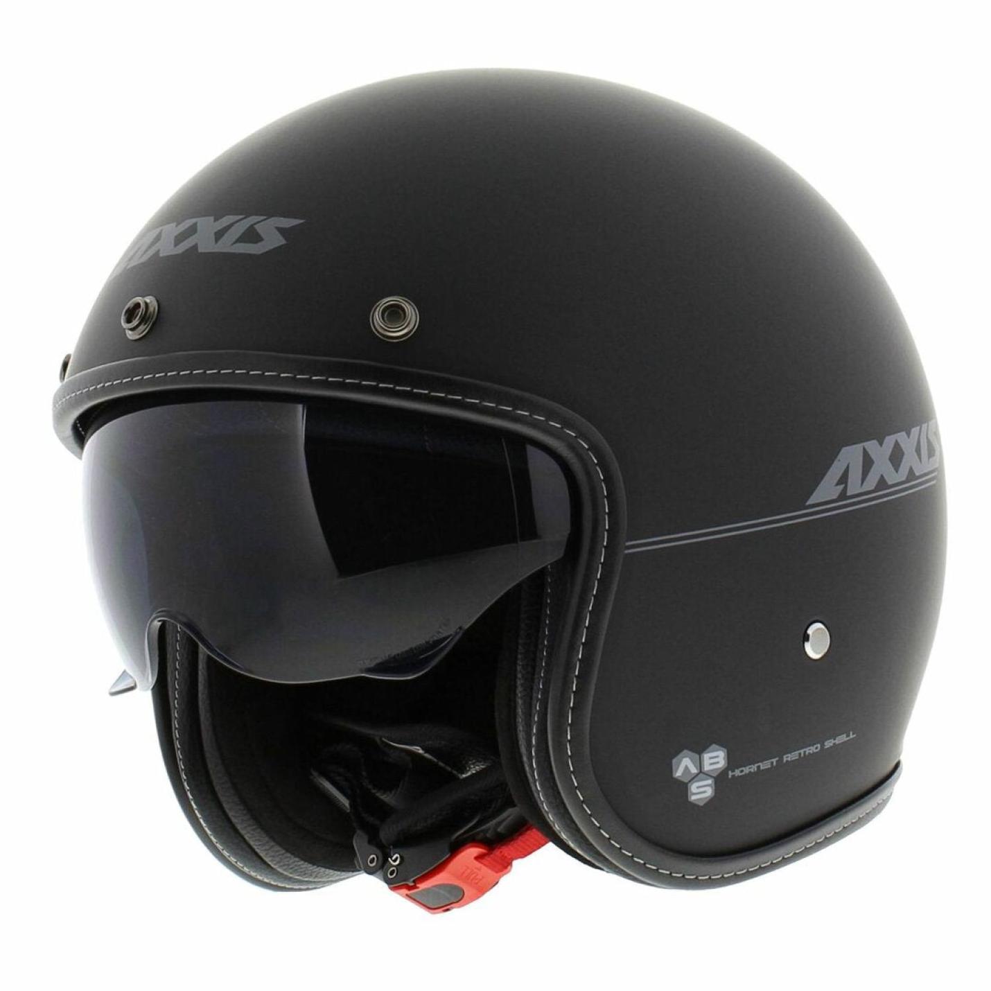 Helm Axxis Hornet Solid Mat Zwart AE-trading