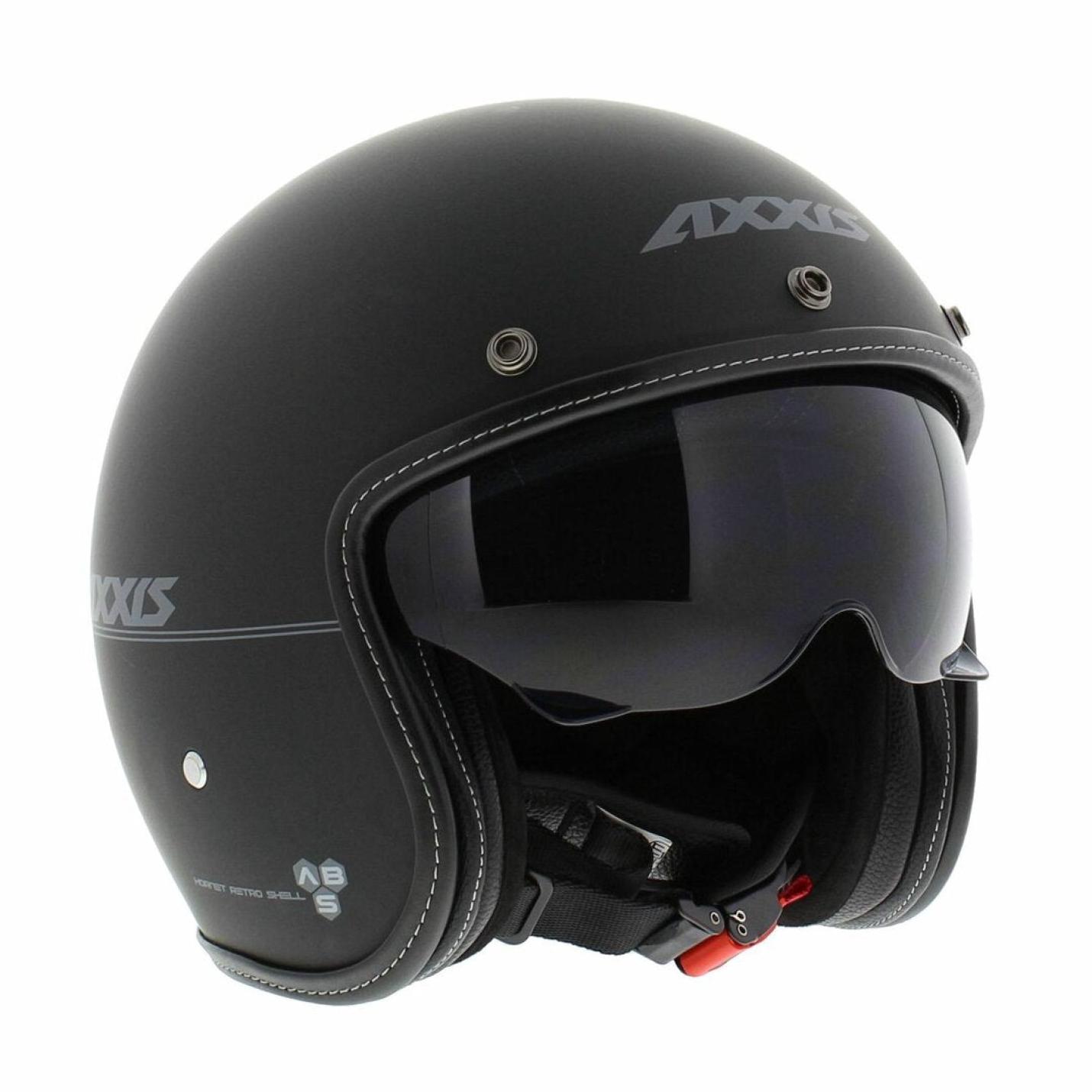 Helm Axxis Hornet Solid Mat Zwart AE-trading