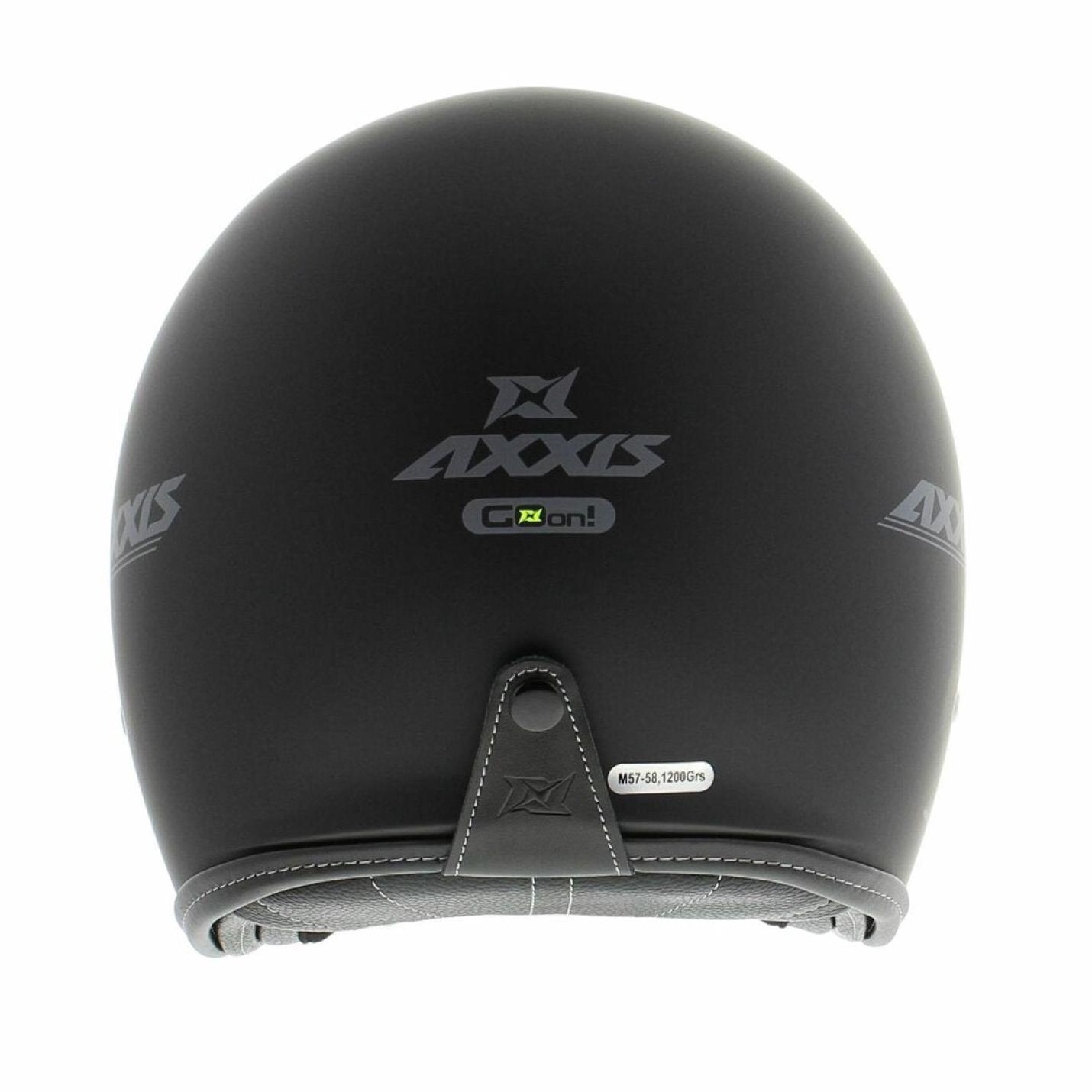 Helm Axxis Hornet Solid Mat Zwart AE-trading