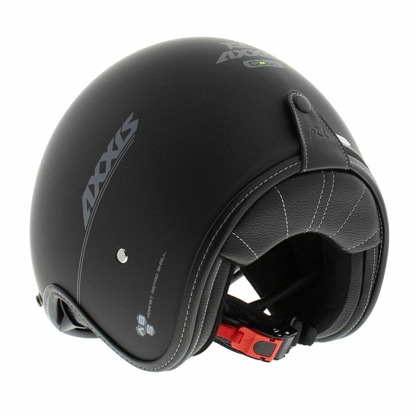 Helm Axxis Hornet Solid Mat Zwart AE-trading