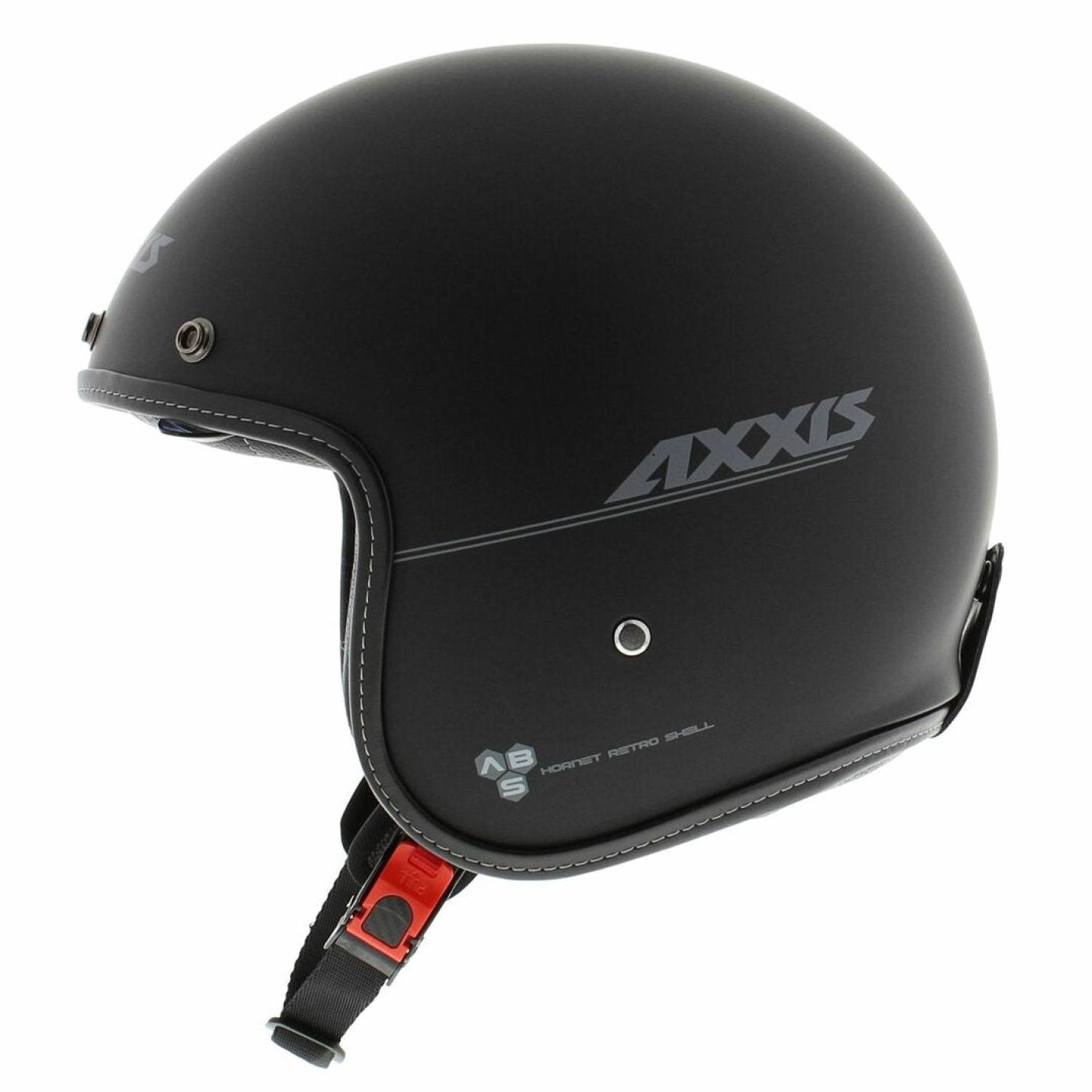Helm Axxis Hornet Solid Mat Zwart AE-trading