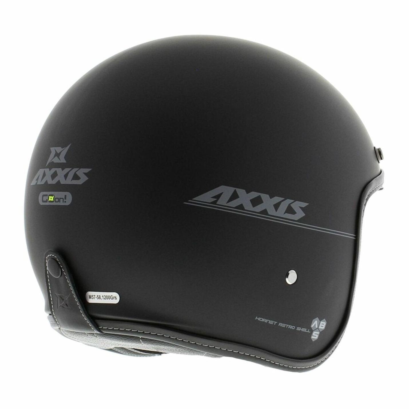 Helm Axxis Hornet Solid Mat Zwart AE-trading