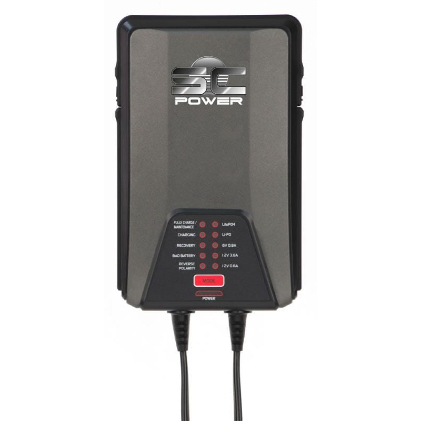 Acculader Charger SC Power 6V/12V/3.8A AE-trading