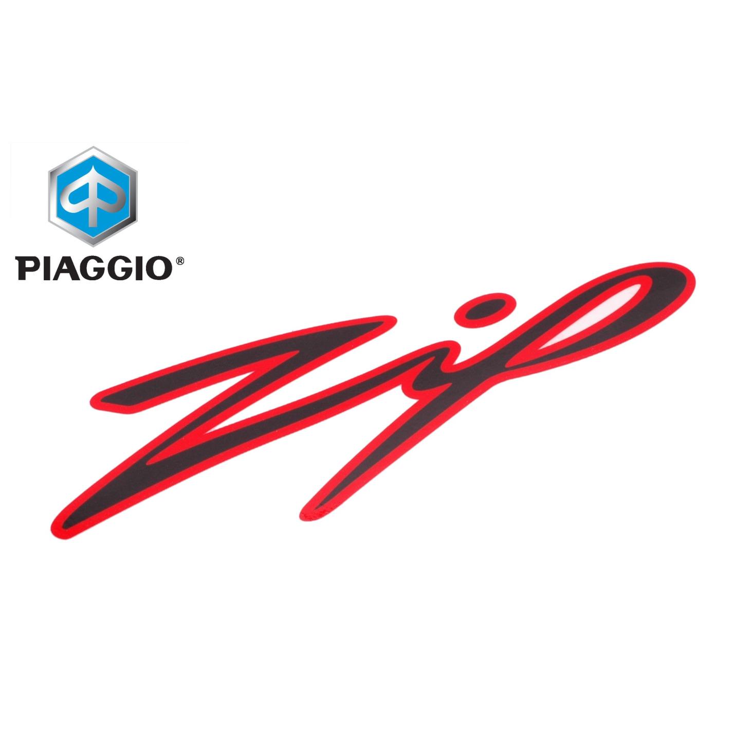 Embleem OEM "Zip" Rood Links | Piaggio Zip AE-trading