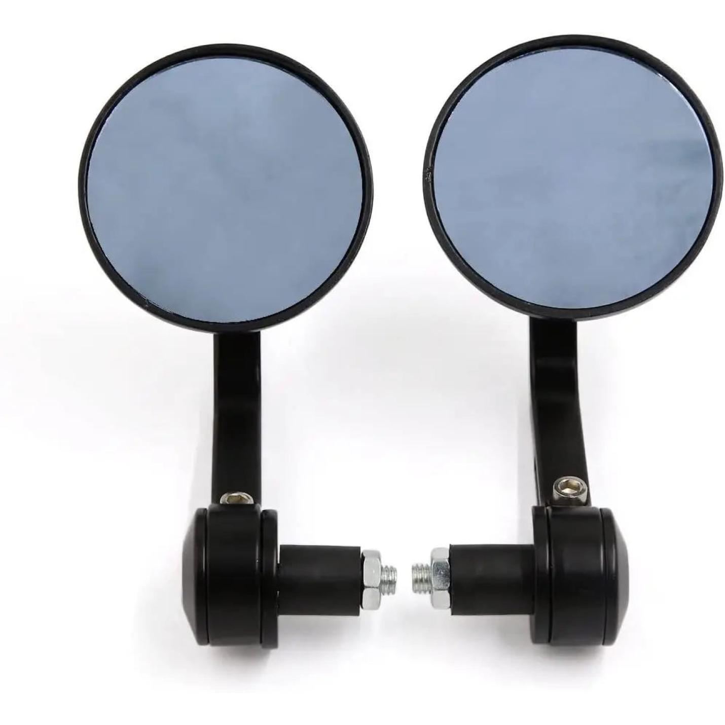 Bar end spiegels rond universeel zwart A-Extended®