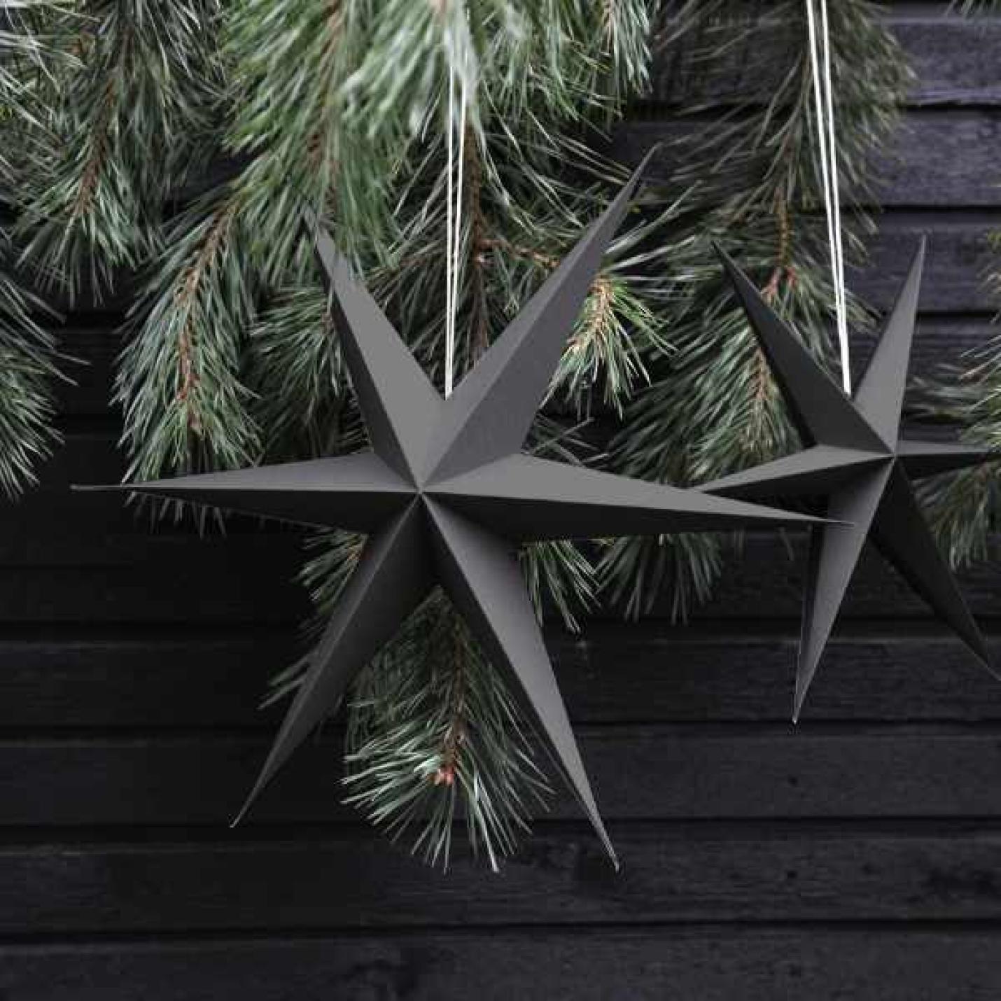 Delight Department Kerst Ster set donkergrijs; Afbeelding: 2
