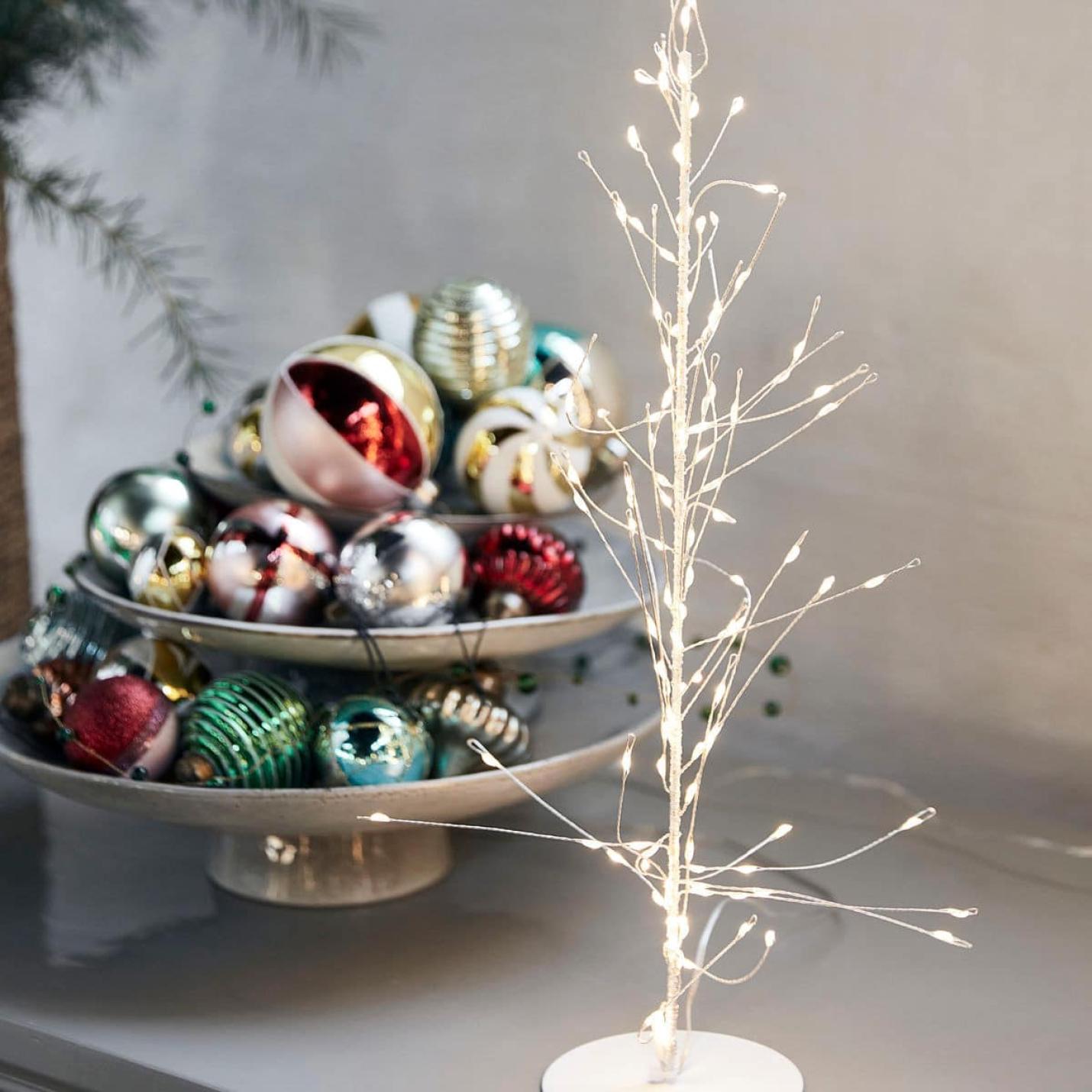 House Doctor Kerstboom Glow draad wit klein met LED-lampjes; Afbeelding: 4