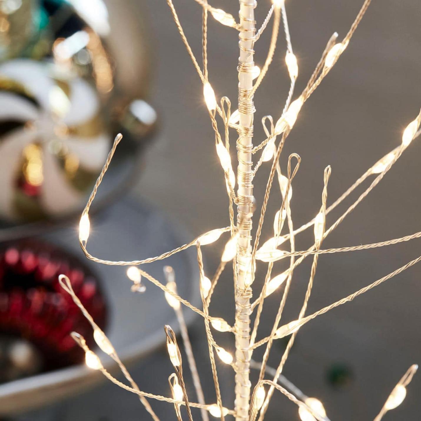 House Doctor Kerstboom Glow draad wit klein met LED-lampjes; Afbeelding: 3
