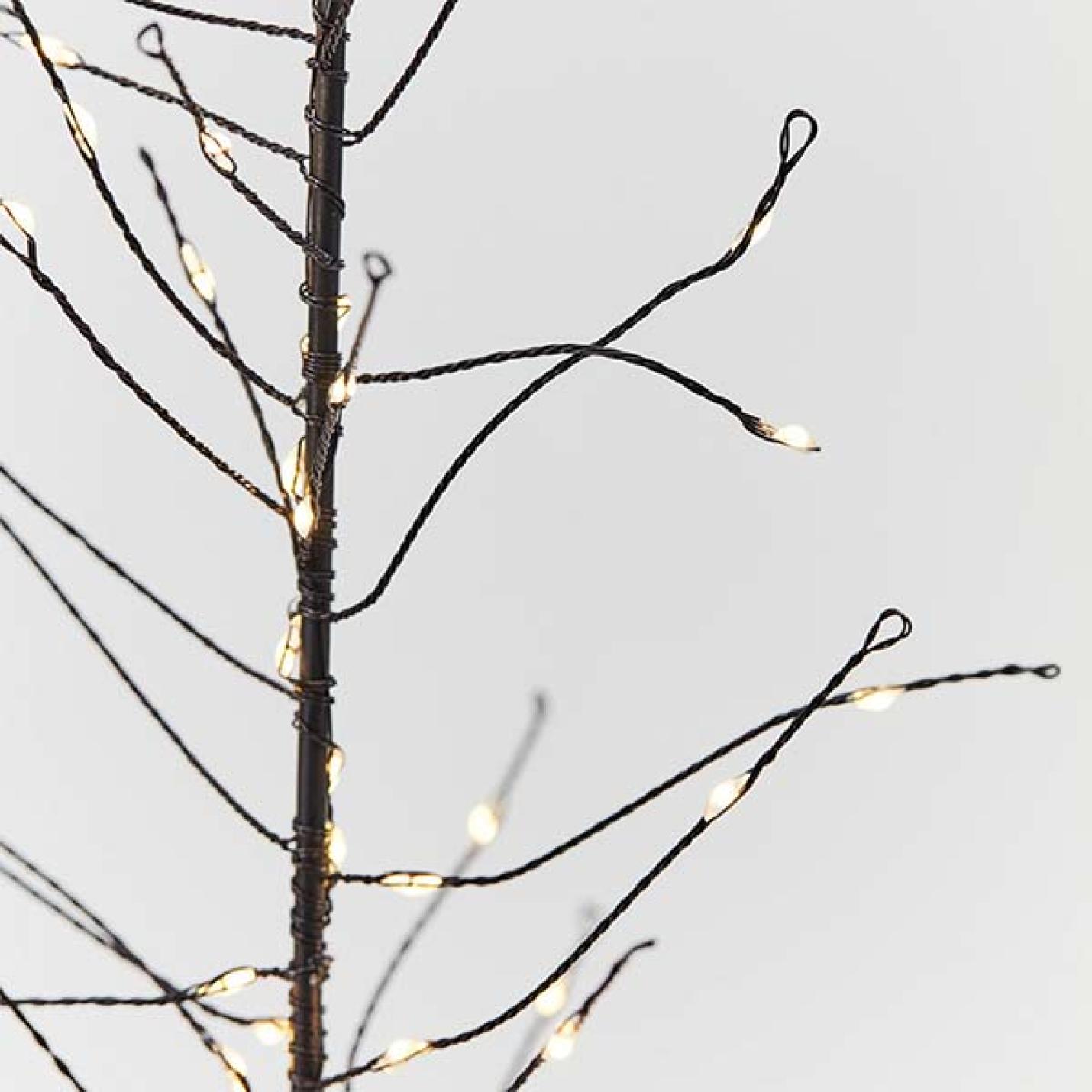 House Doctor Kerstboom Glow draad zwart klein met LED-lampjes; Afbeelding: 5