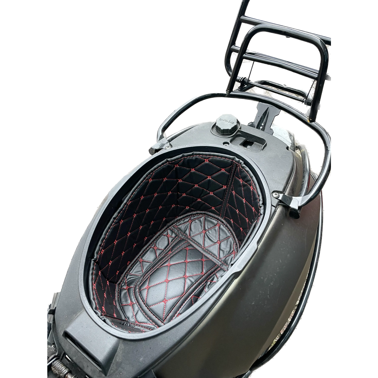 Budy helmbak bekleding Vespa Sprint Primavera chesterfield rood - Sphider™