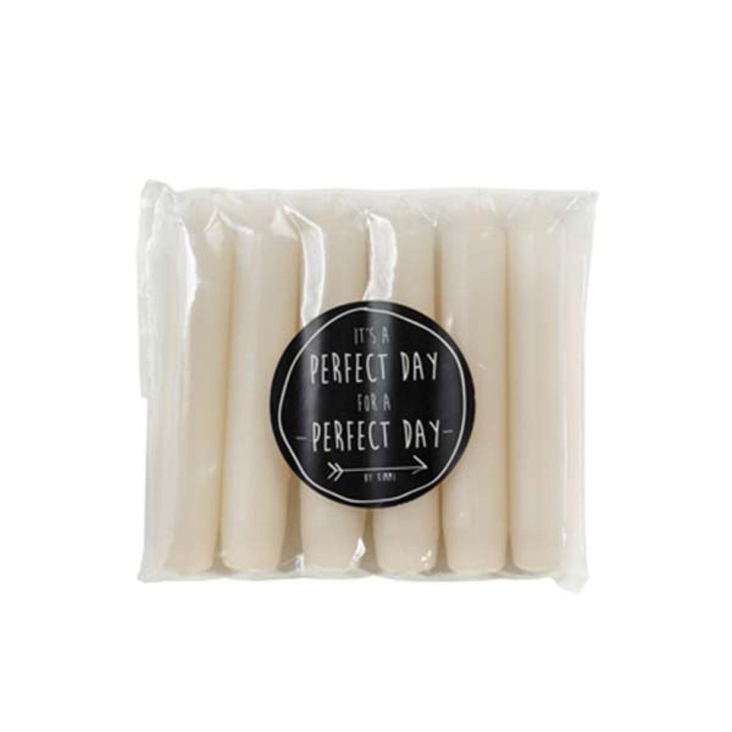 Rustik Lys dinerskaars blush 6-pack